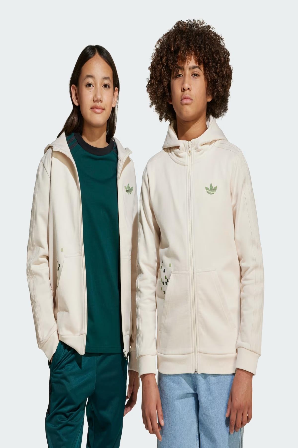 服 Unisex Çocuk Beyaz Sweatshirt GFX FZ HOODIE JZ9932 Fiyatları | Flo