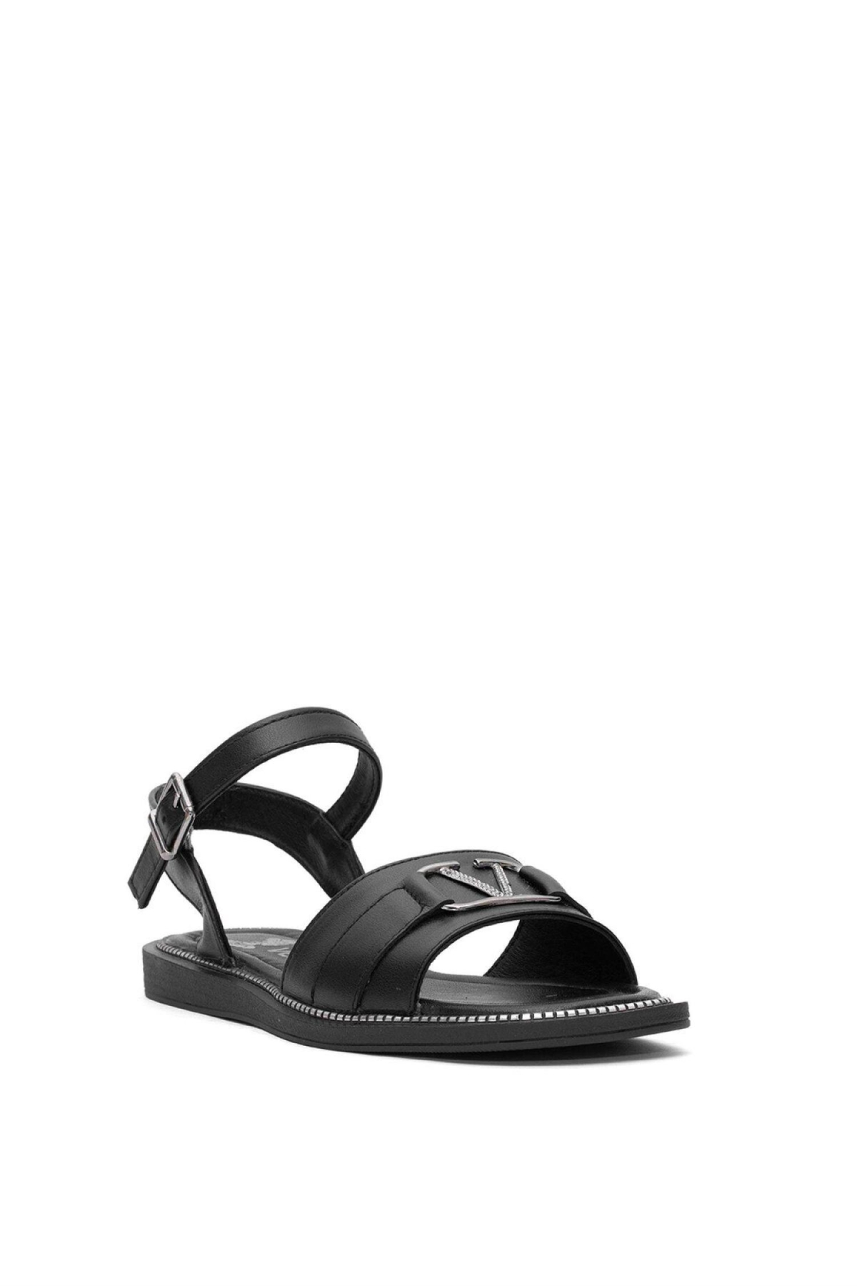 2512203Y Kadın Deri Sandalet - Görsel 3