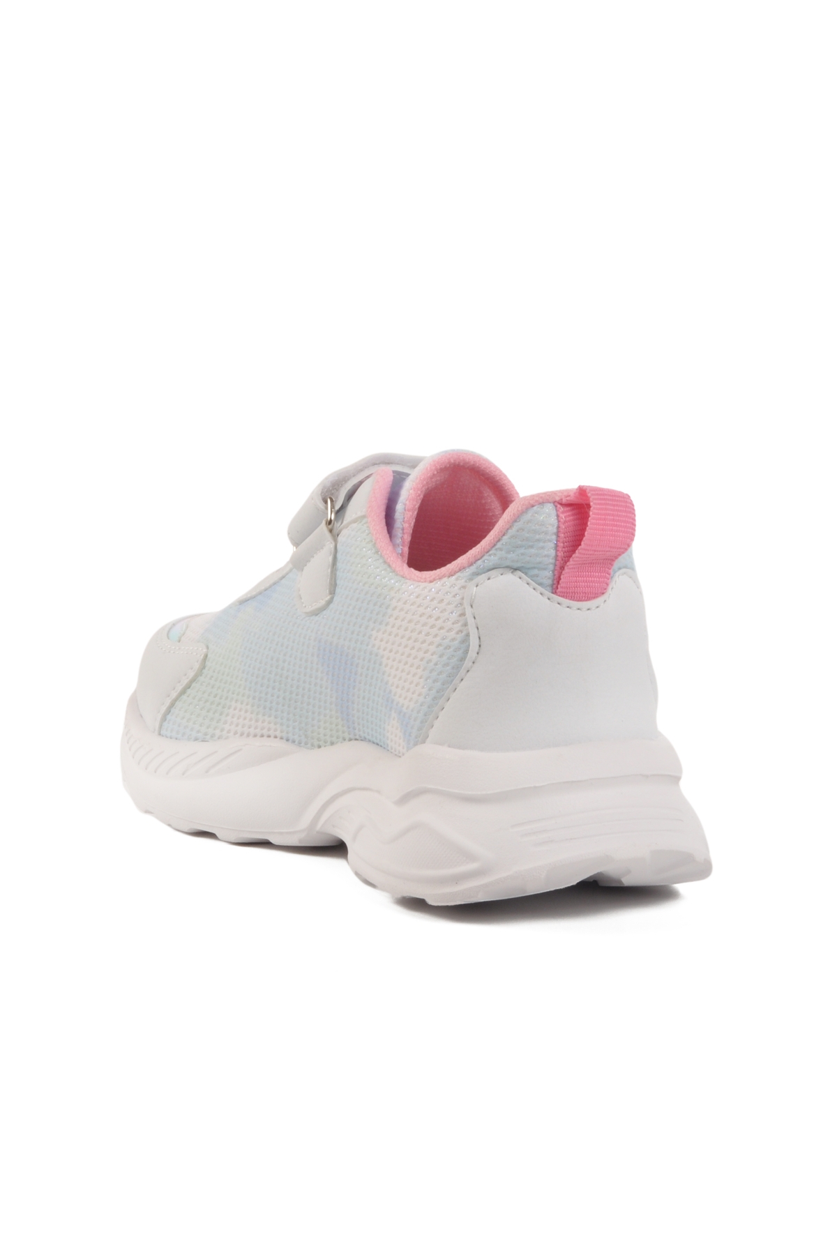 Aspor Beyaz Mavi Cırtlı Fileli Kız Çocuk Spor Ayakkabı - Görsel 5