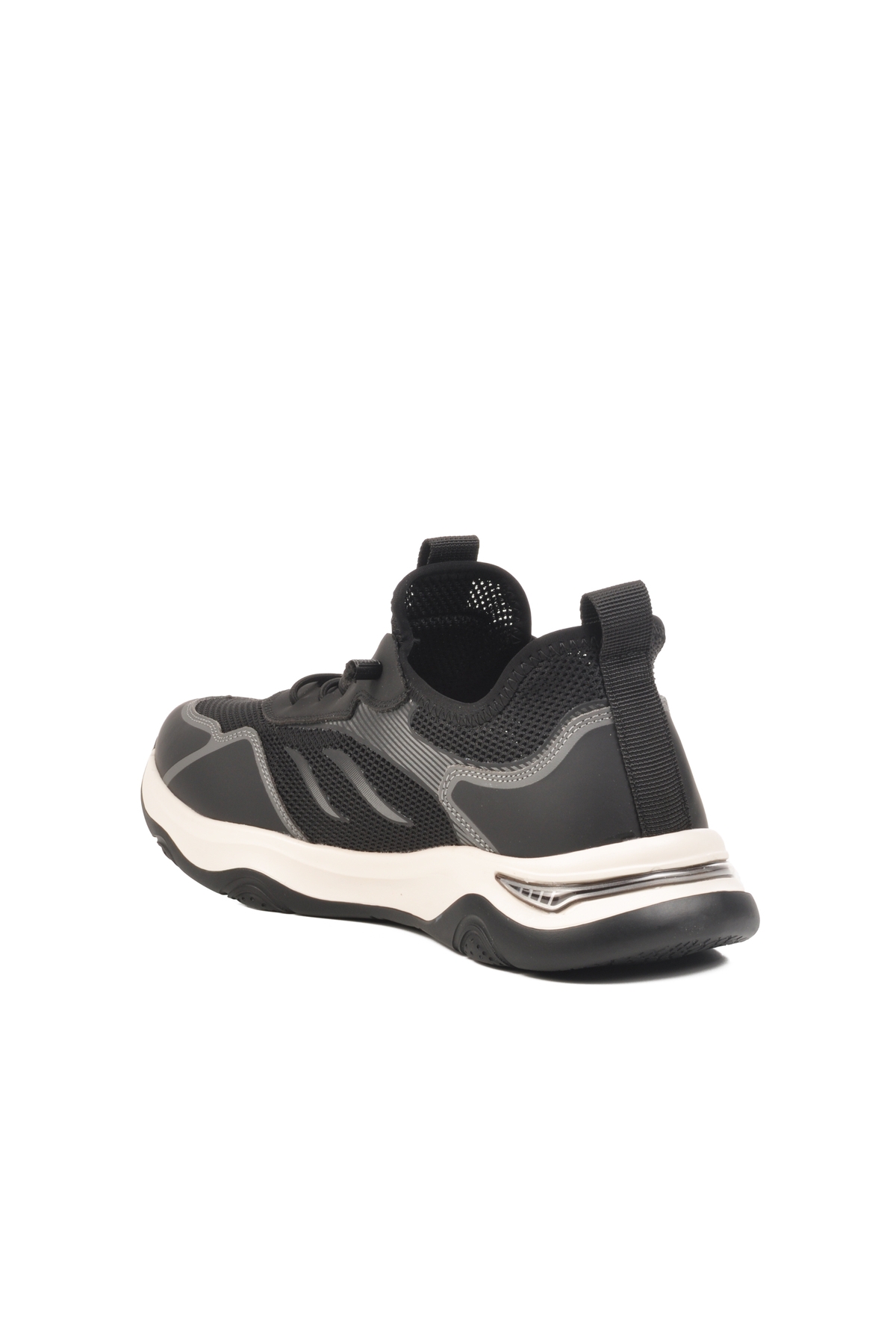 Siyah Tekstil Erkek Spor Ayakkabı - Görsel 5