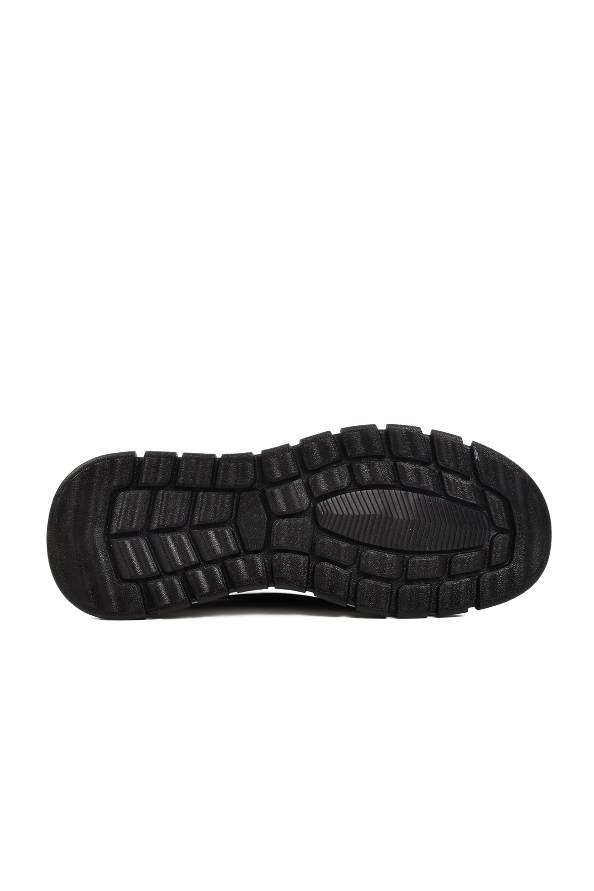 Siyah Beyaz Fileli Hafif Esnek Hava Alabilen Erkek Spor Ayakkabı - Görsel 6