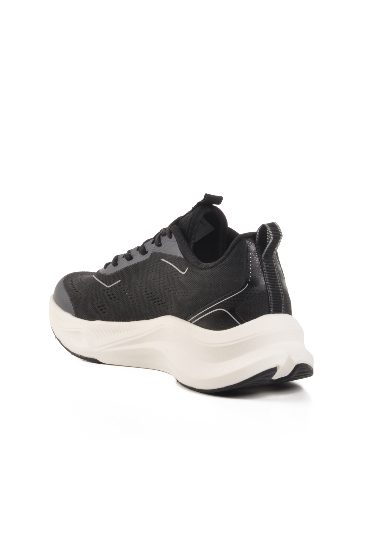 Siyah Fileli Hafif Esnek Erkek Spor Ayakkabı - Görsel 5