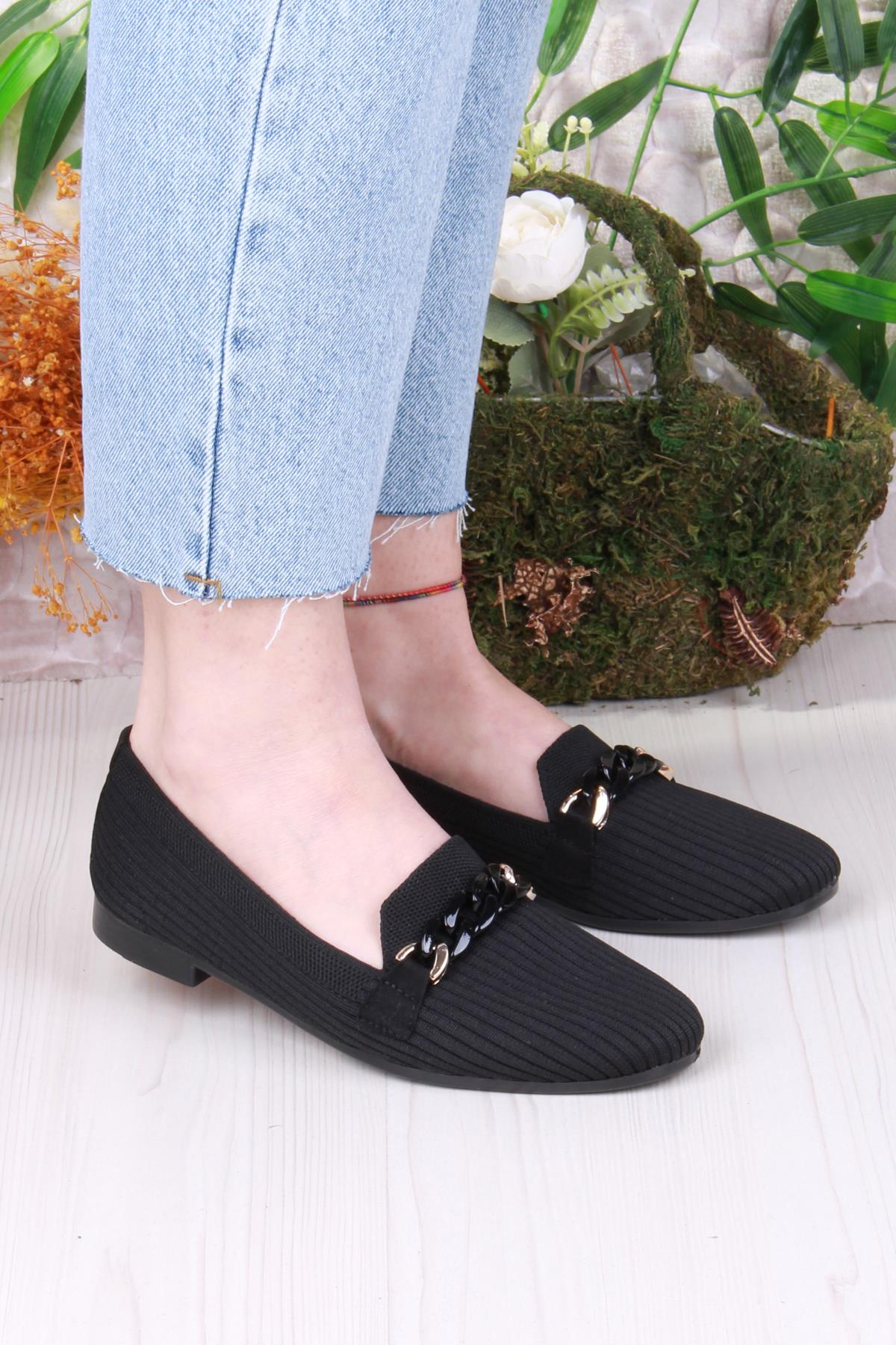 9530 Fashion Tokalı Kadın Babet - Görsel 2