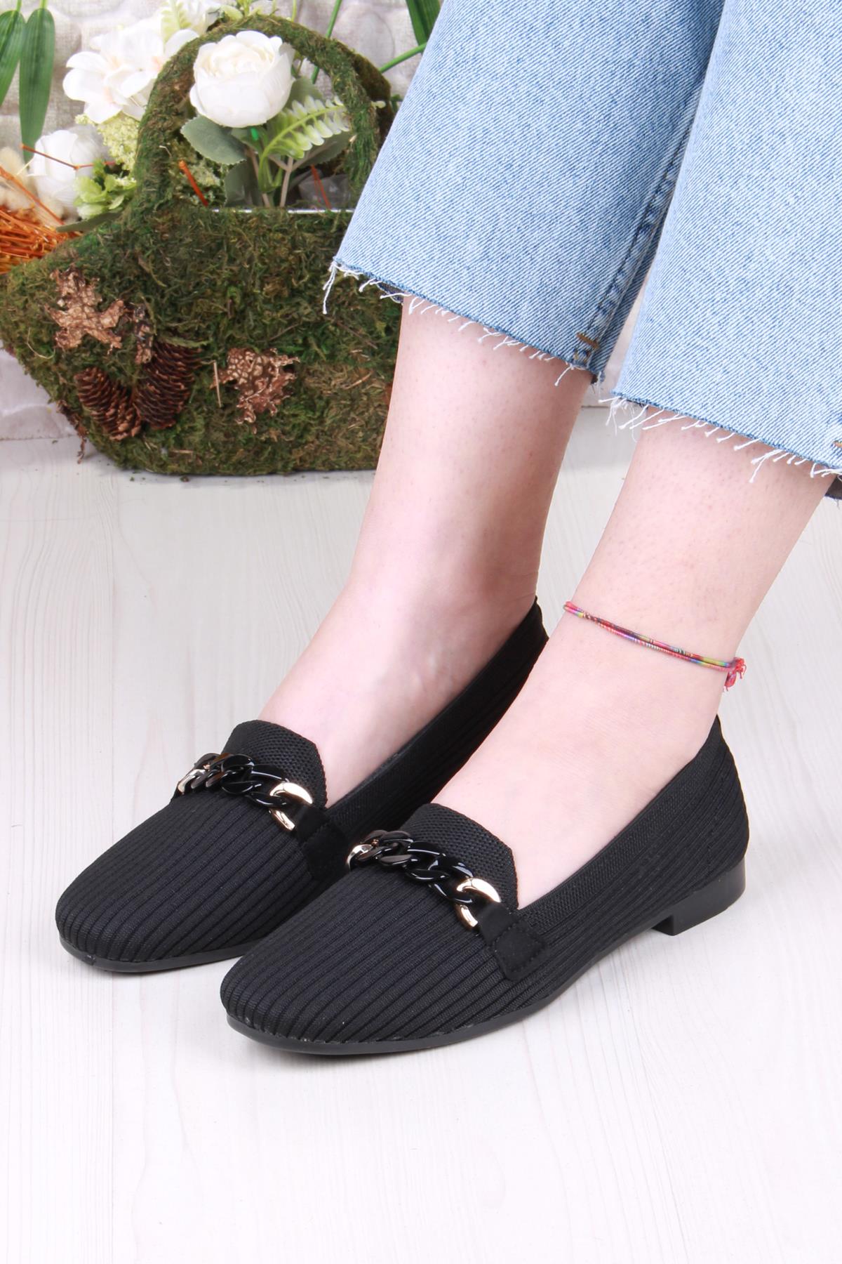 9530 Fashion Tokalı Kadın Babet - Görsel 3