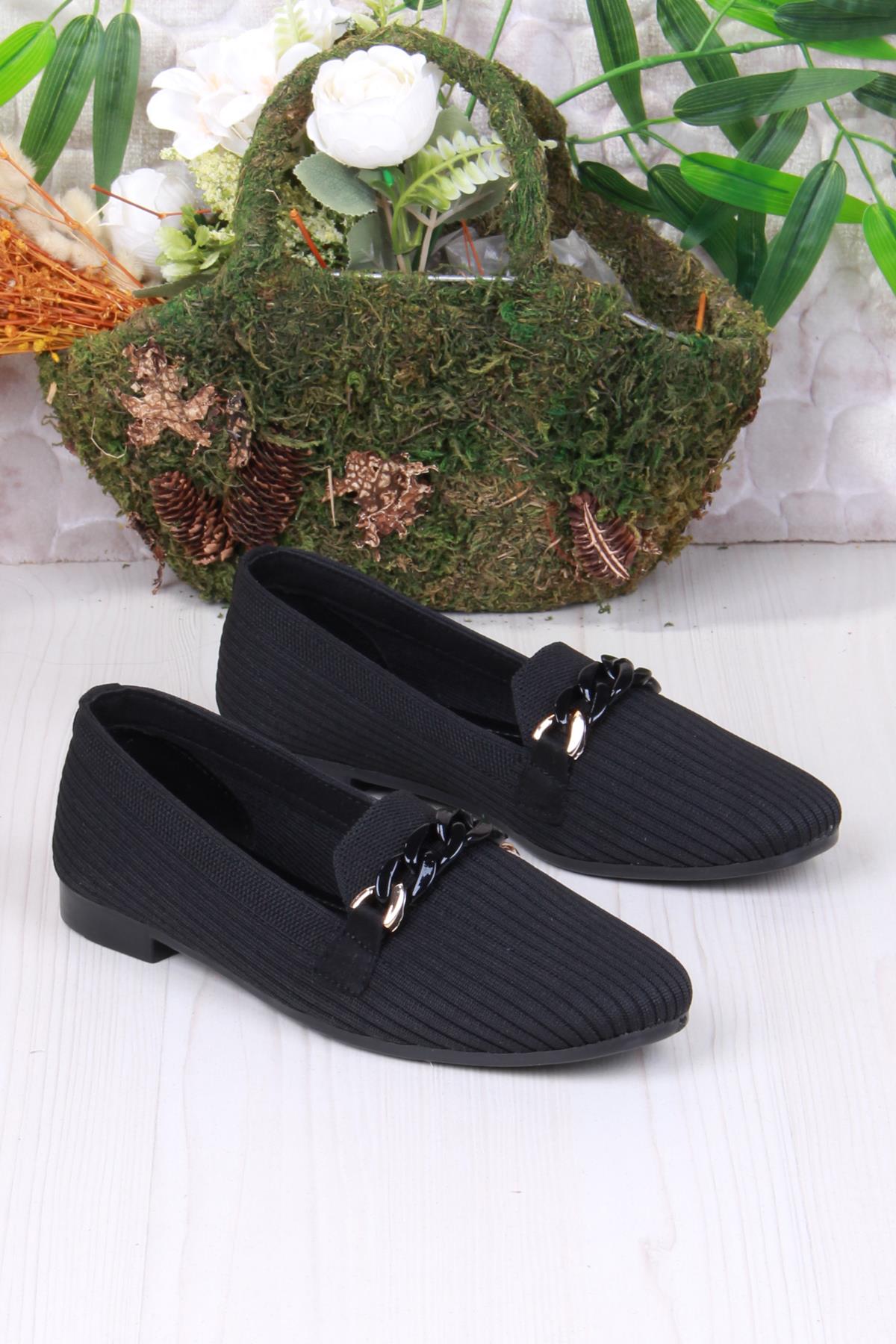 9530 Fashion Tokalı Kadın Babet - Görsel 4