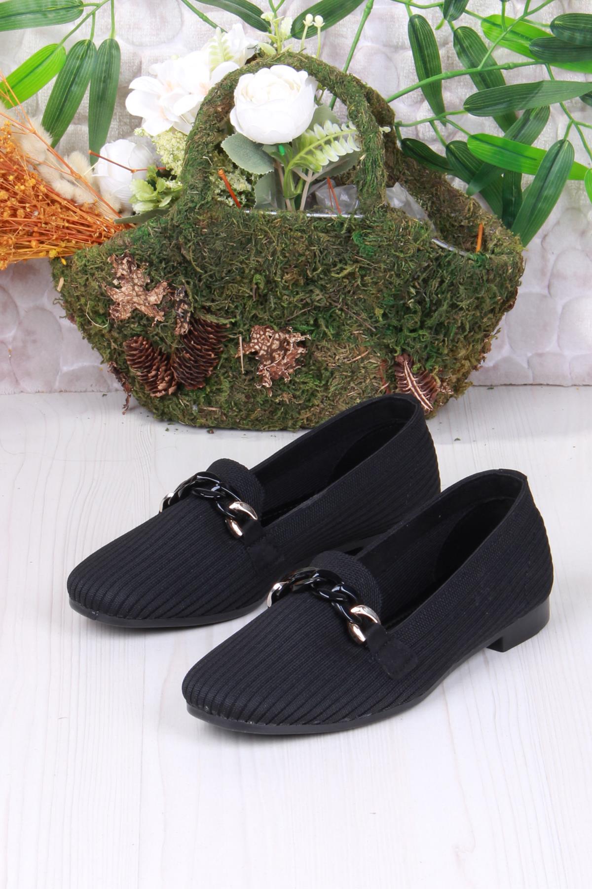 9530 Fashion Tokalı Kadın Babet - Görsel 5