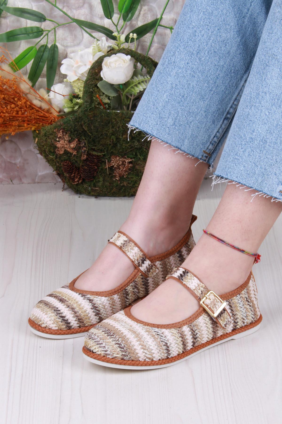 4050 Baletli Yumuşak Esnek Şık Rahat Kadın Babet Ayakkabı - Görsel 3