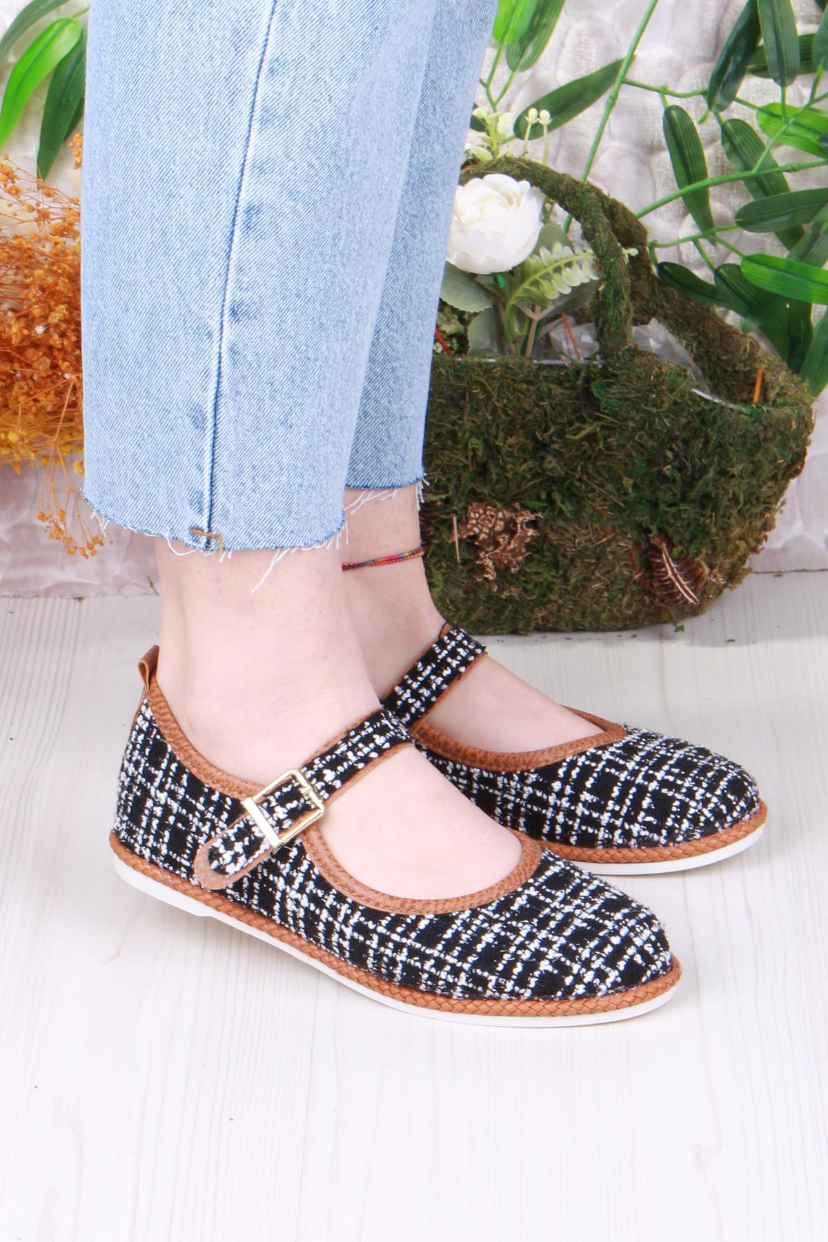 4050 Baletli Yumuşak Esnek Şık Rahat Kadın Babet Ayakkabı - Görsel 2