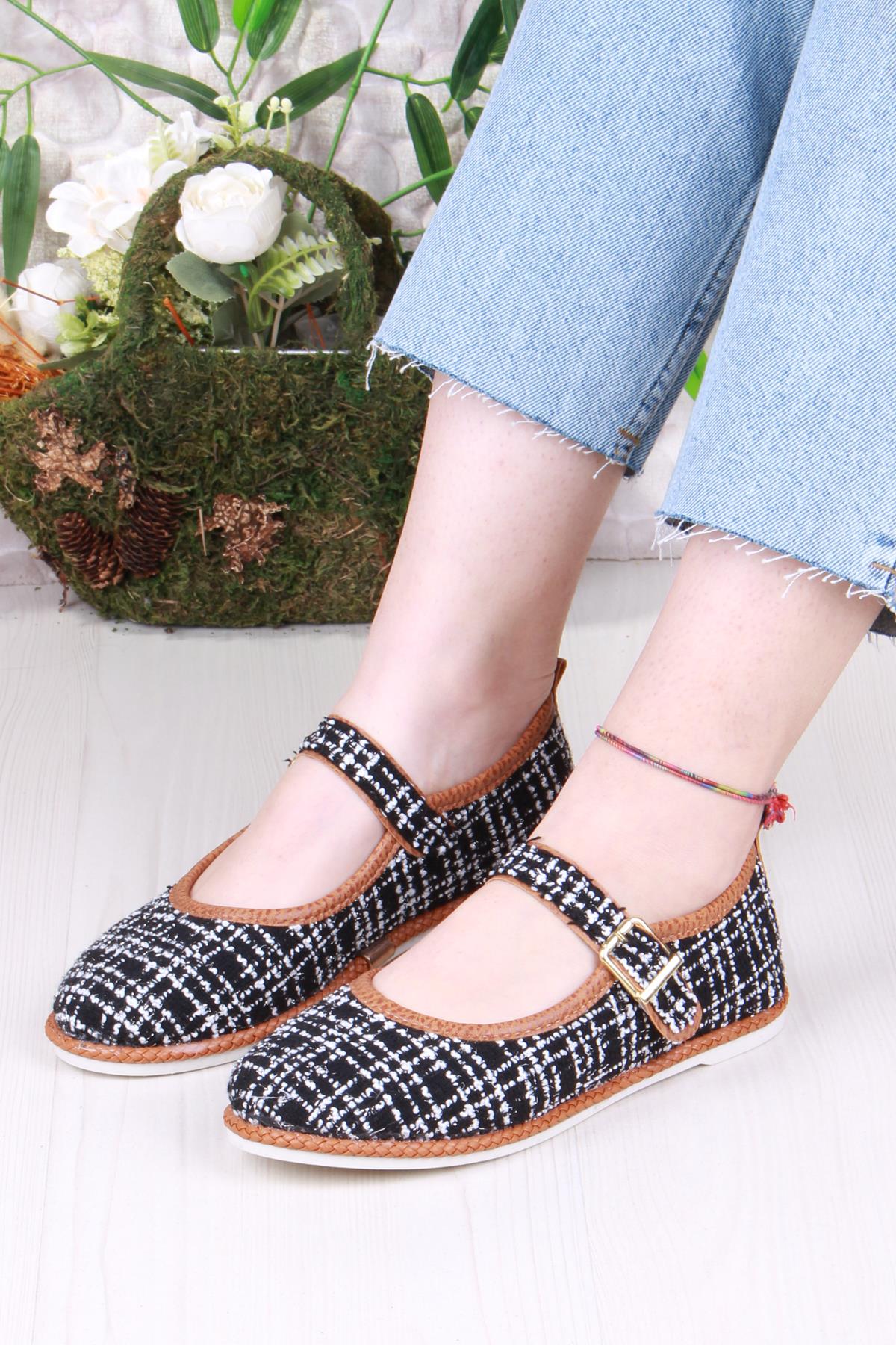 4050 Baletli Yumuşak Esnek Şık Rahat Kadın Babet Ayakkabı - Görsel 3