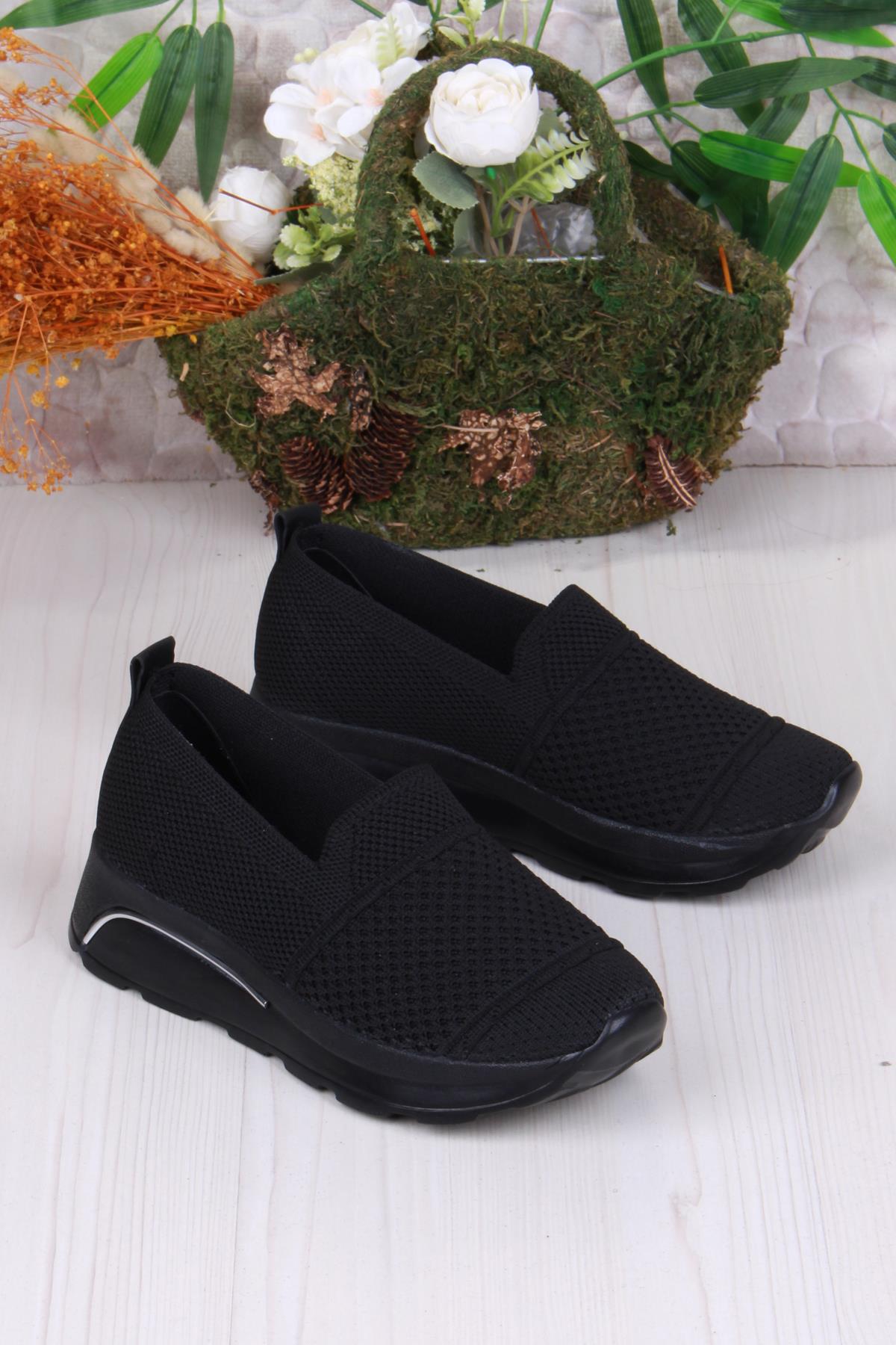 17-0250 Anatomik Hafif Rahat Esnek Triko Kadın Ayakkabı - Görsel 4