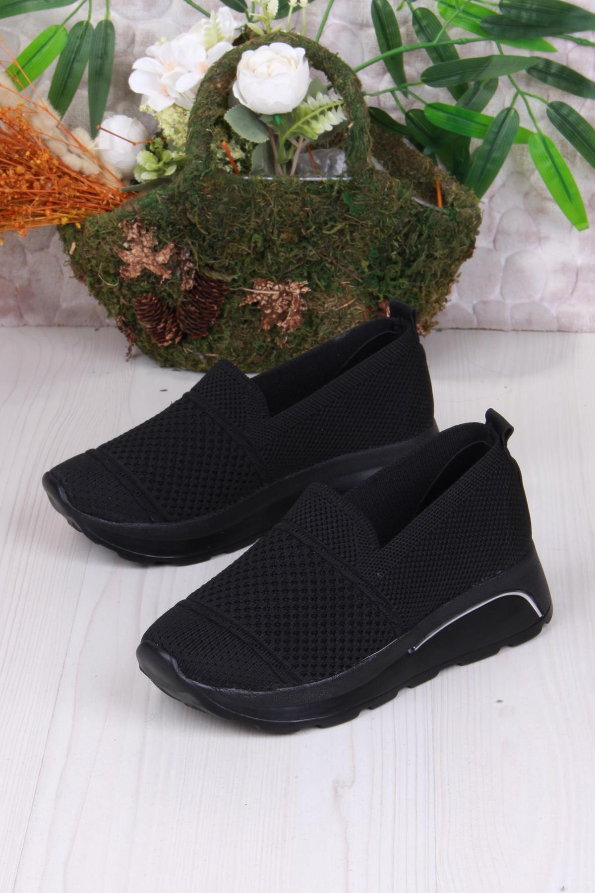 17-0250 Anatomik Hafif Rahat Esnek Triko Kadın Ayakkabı - Görsel 5