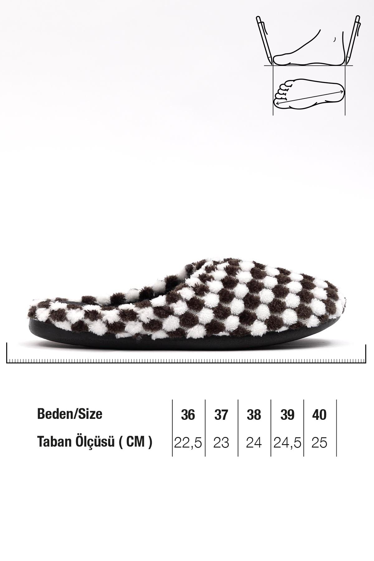 Kışlık Gondol Kadın Ev Terlik - Görsel 3