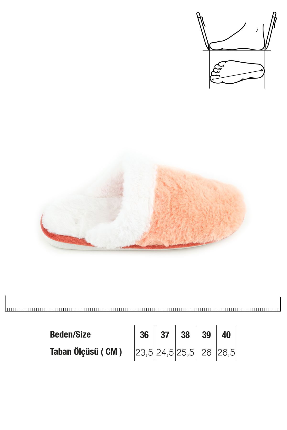 Kışlık Ev İçi Peluşlu Kadın Terlik - Görsel 4