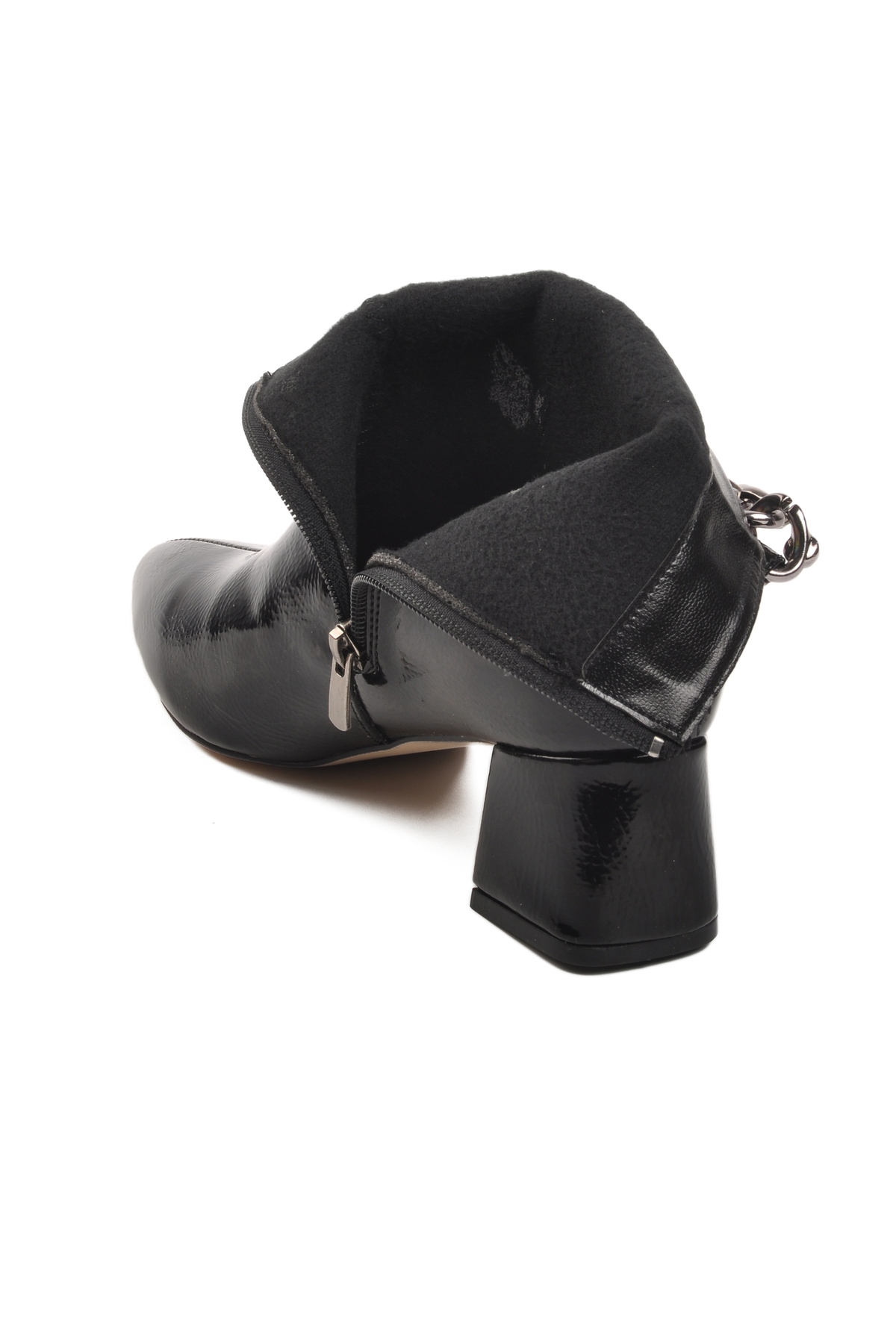 Aspor Siyah Rugan Poliüretan Kadın Topuklu Bot - Görsel 5