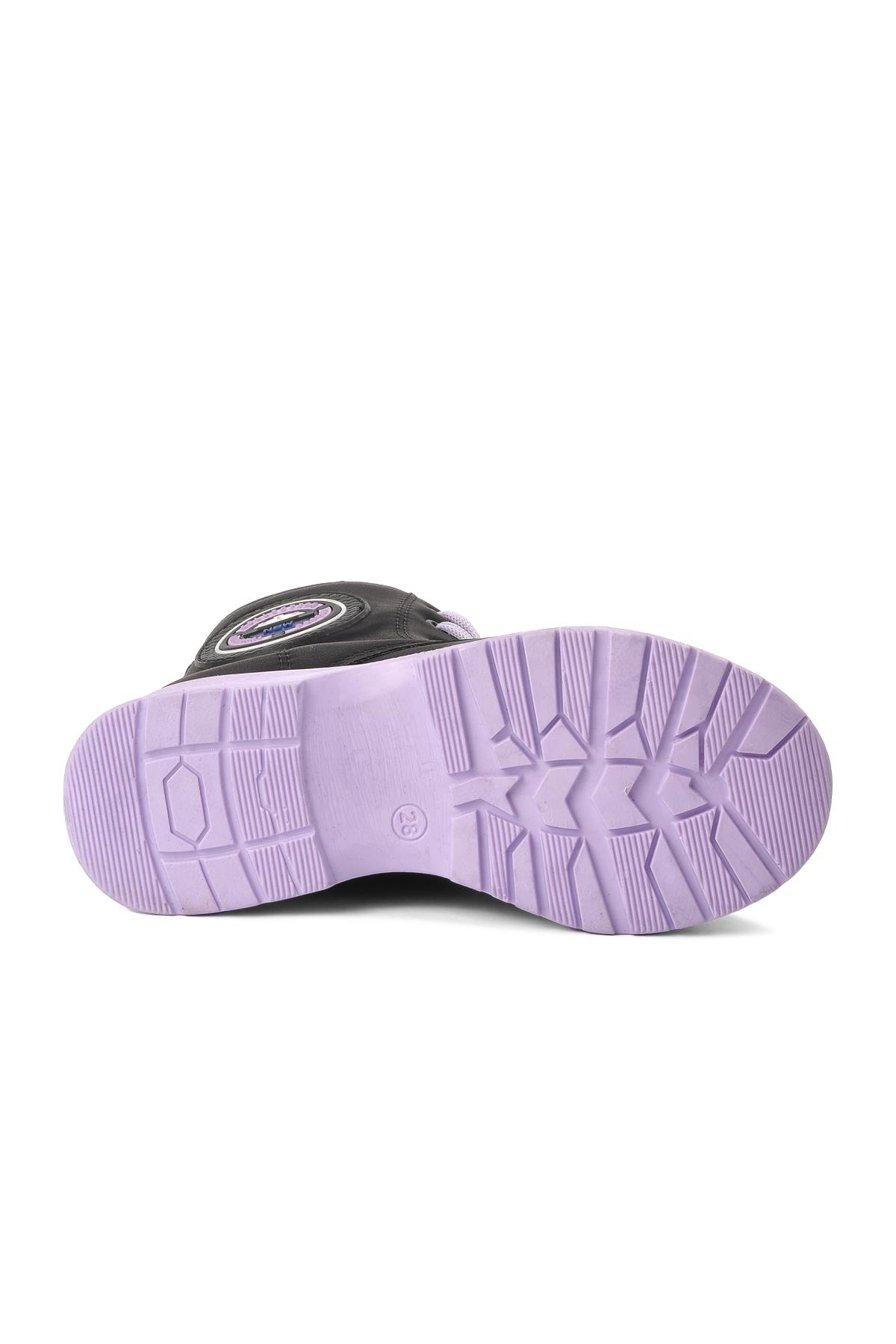 Siyah Lila Kız Çocuk Bot - Görsel 6