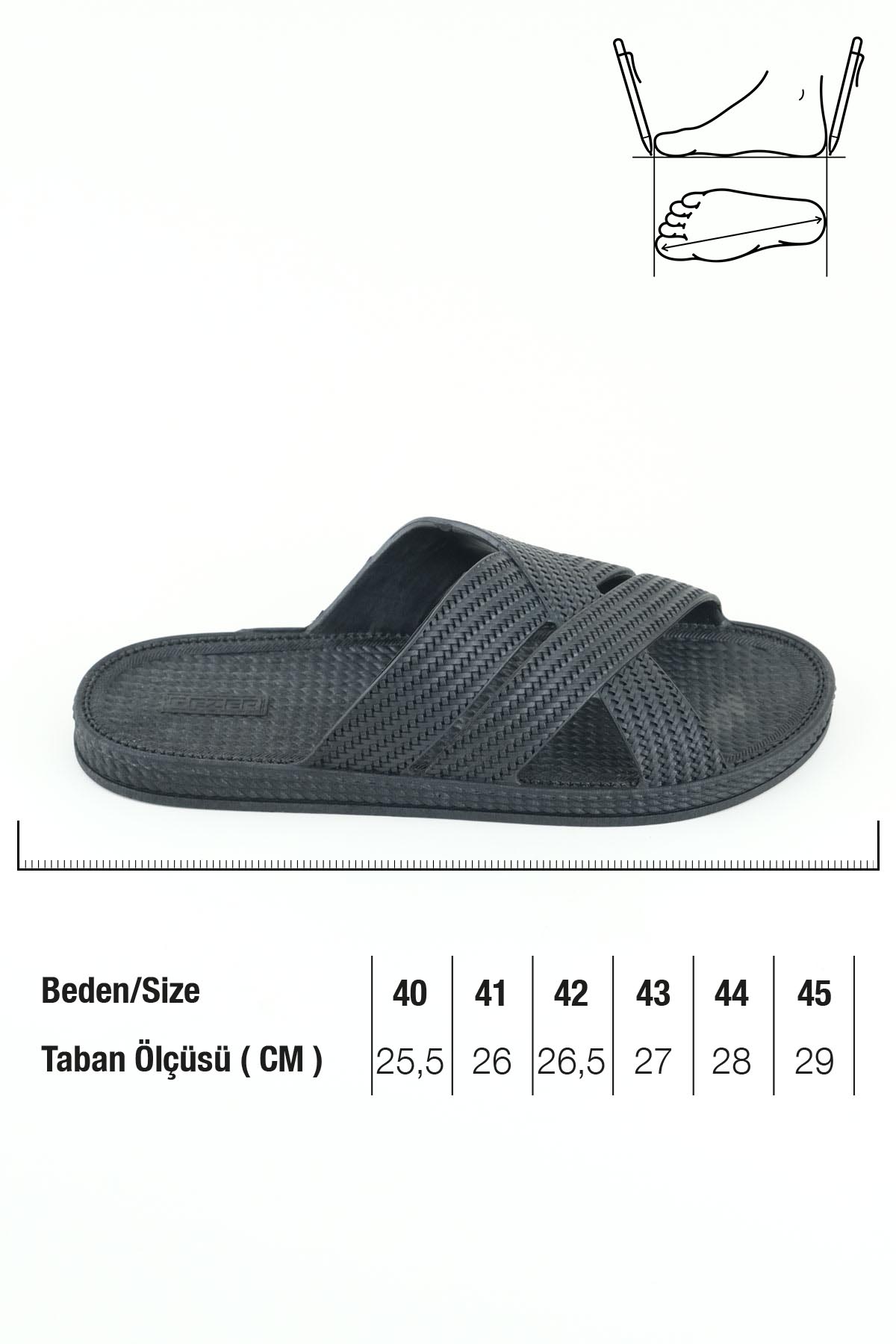 Erkek Yazlık Ev Banyo Islak Zemine Uygun Terlik - Görsel 3