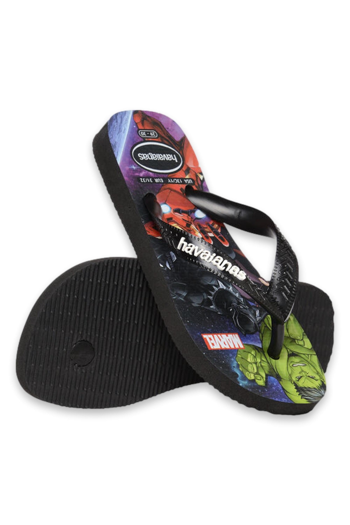 4148300 Kids Top Marvel Ii Parmak Arası Siyah Erkek Çocuk Terlik - Görsel 6