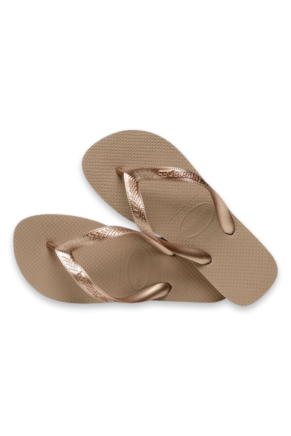 4137428 Top Tiras Parmak Arası Bronz Kadın Terlik - Görsel 5