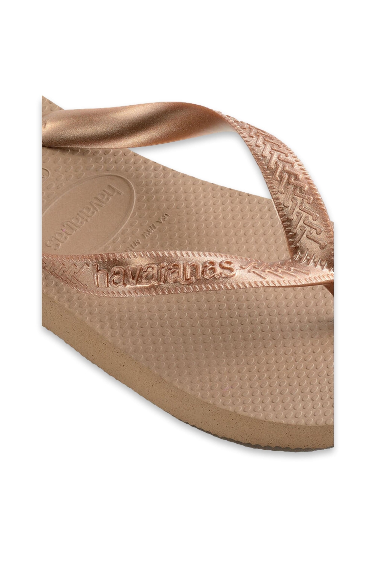 4137428 Top Tiras Parmak Arası Bronz Kadın Terlik - Görsel 6