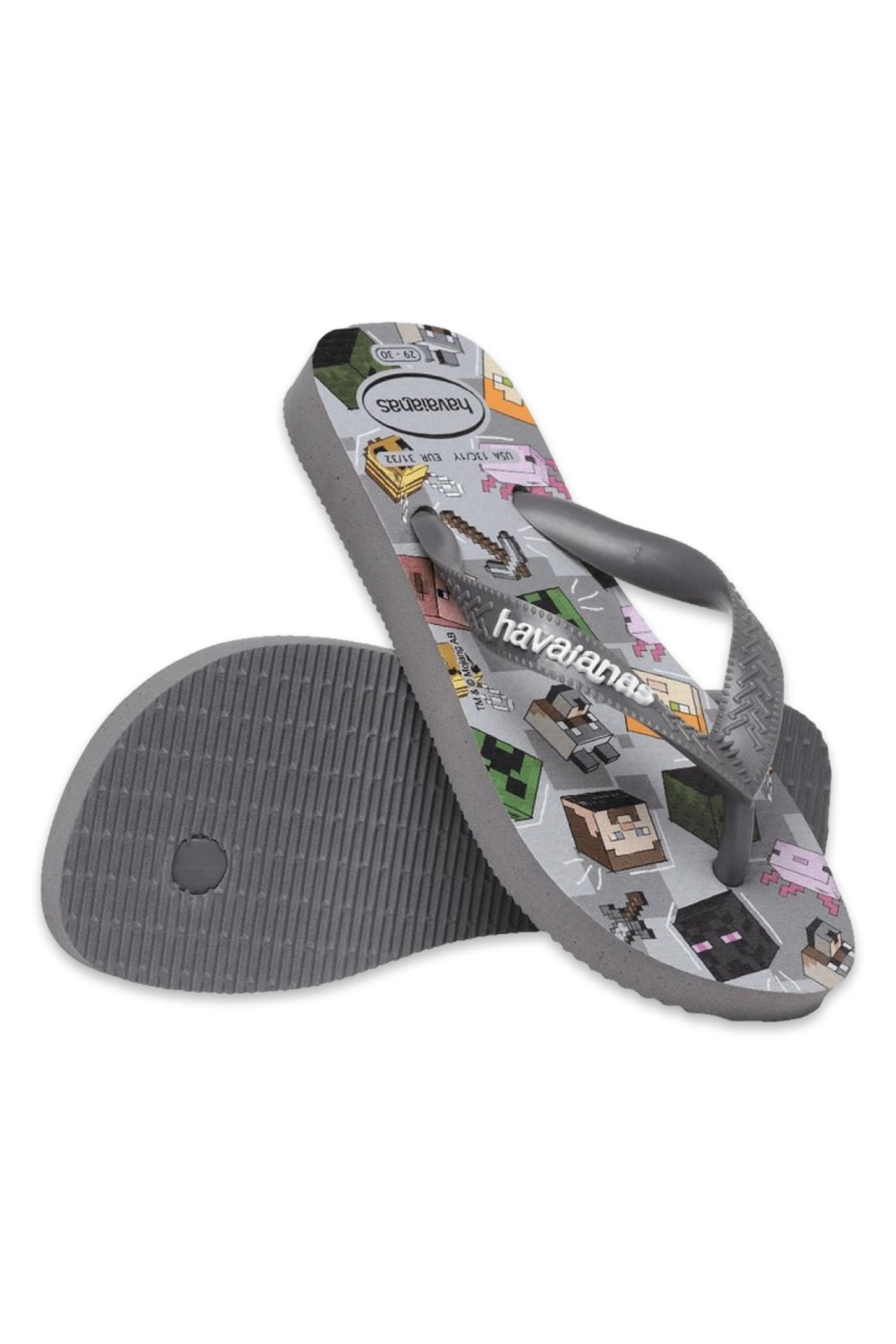 4145125 Kids Minecraft Parmak Arası Çok Renkli Erkek Çocuk Terlik - Görsel 6