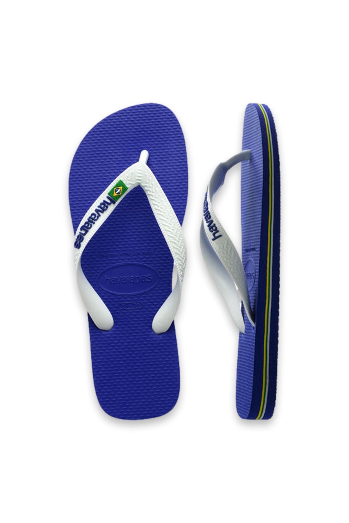 4110850 Brasil Logo Parmak Arası Mavi Unisex Terlik - Görsel 6