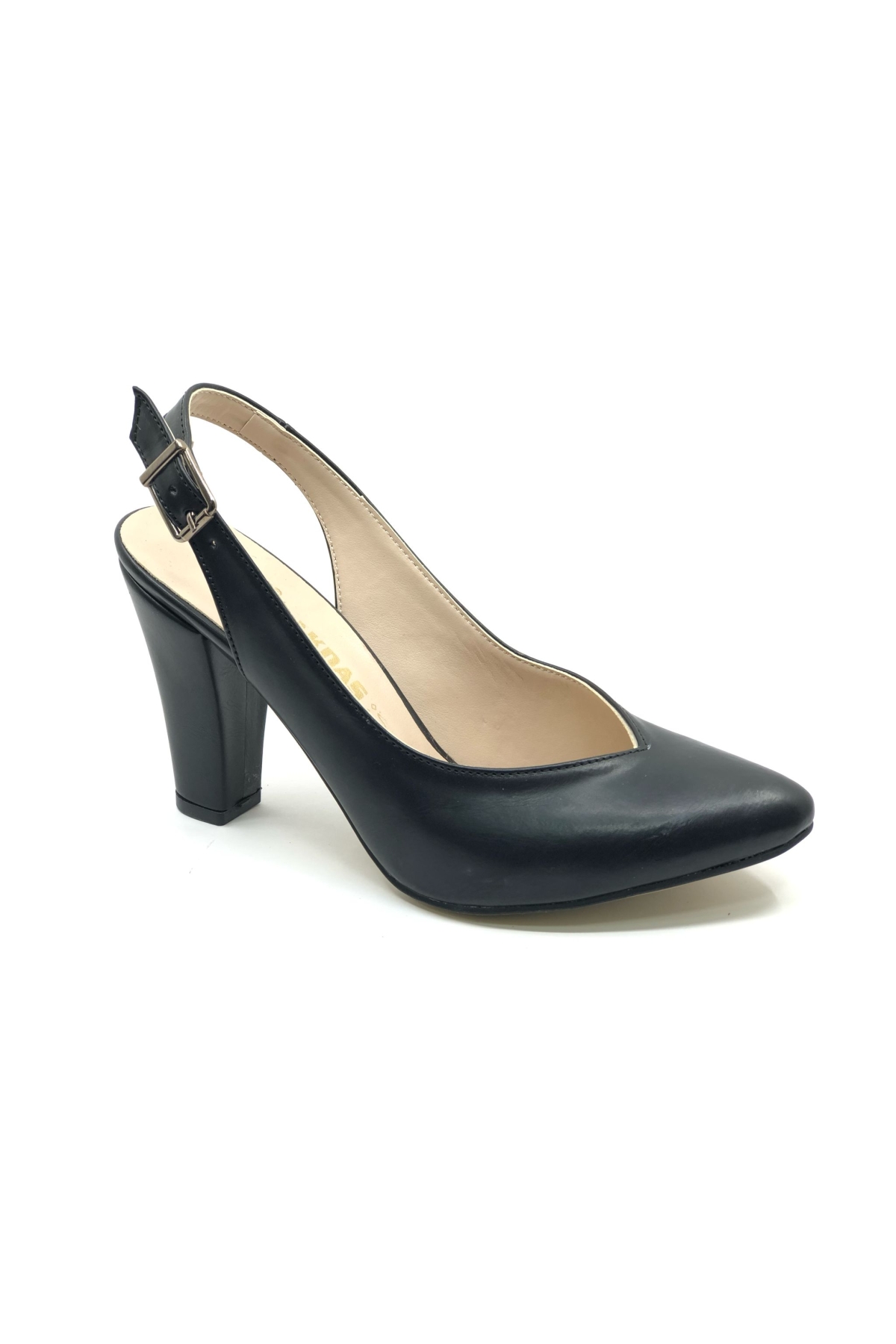 V Dekolteli Arkası Açık Kadın Topuklu Ayakkabı - Görsel 4