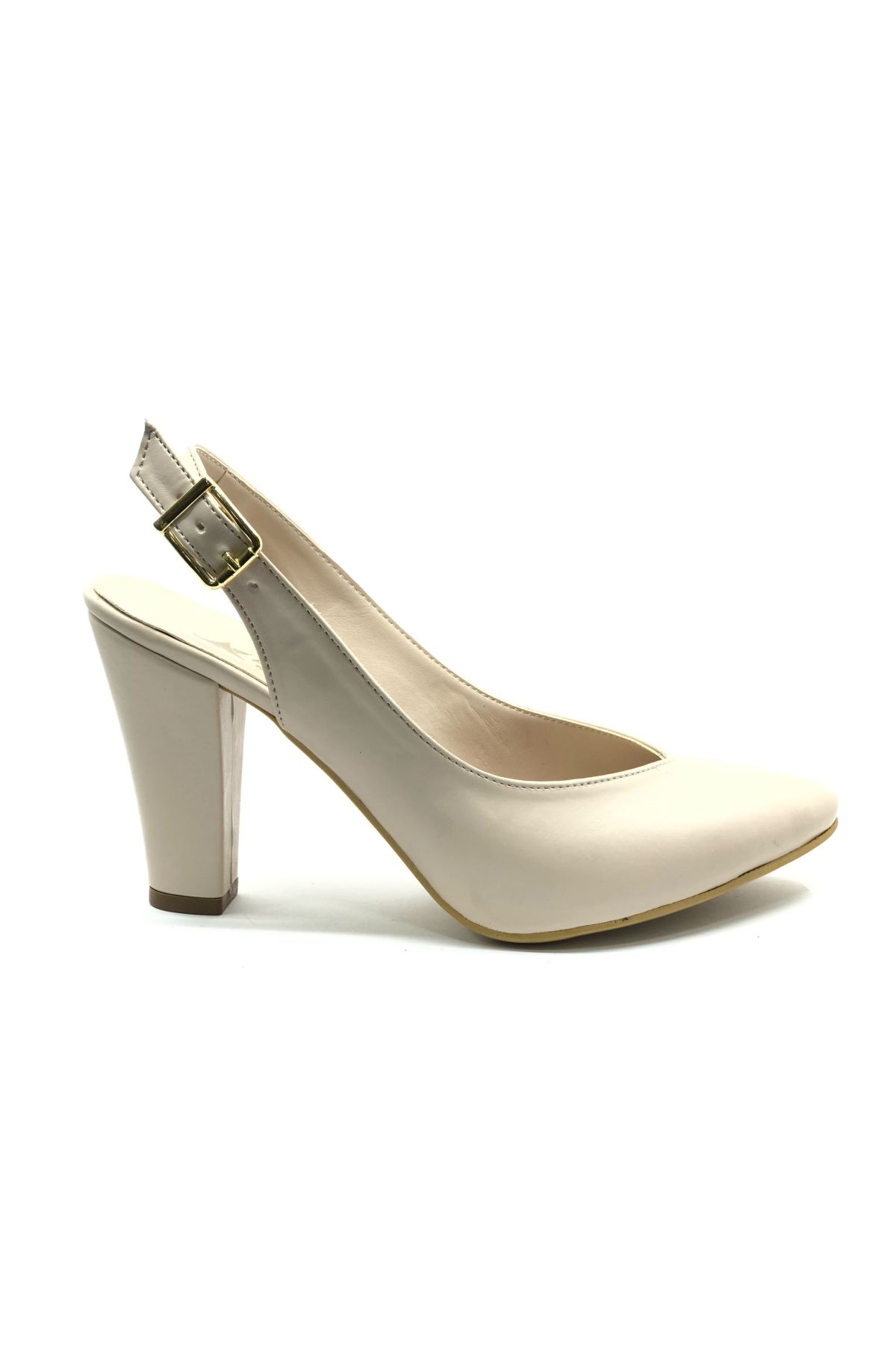 V Dekolteli Arkası Açık Kadın Topuklu Ayakkabı - Görsel 2