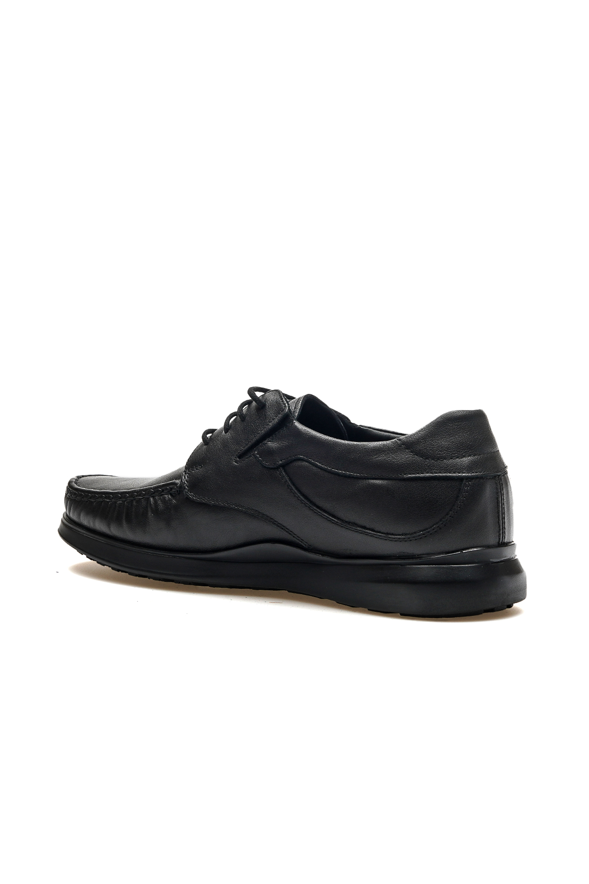 Soft-h Erkek Hakiki Deri Ortopedik Comfort Günlük Ayakkabı 25y 35302 M Siyah - Görsel 4