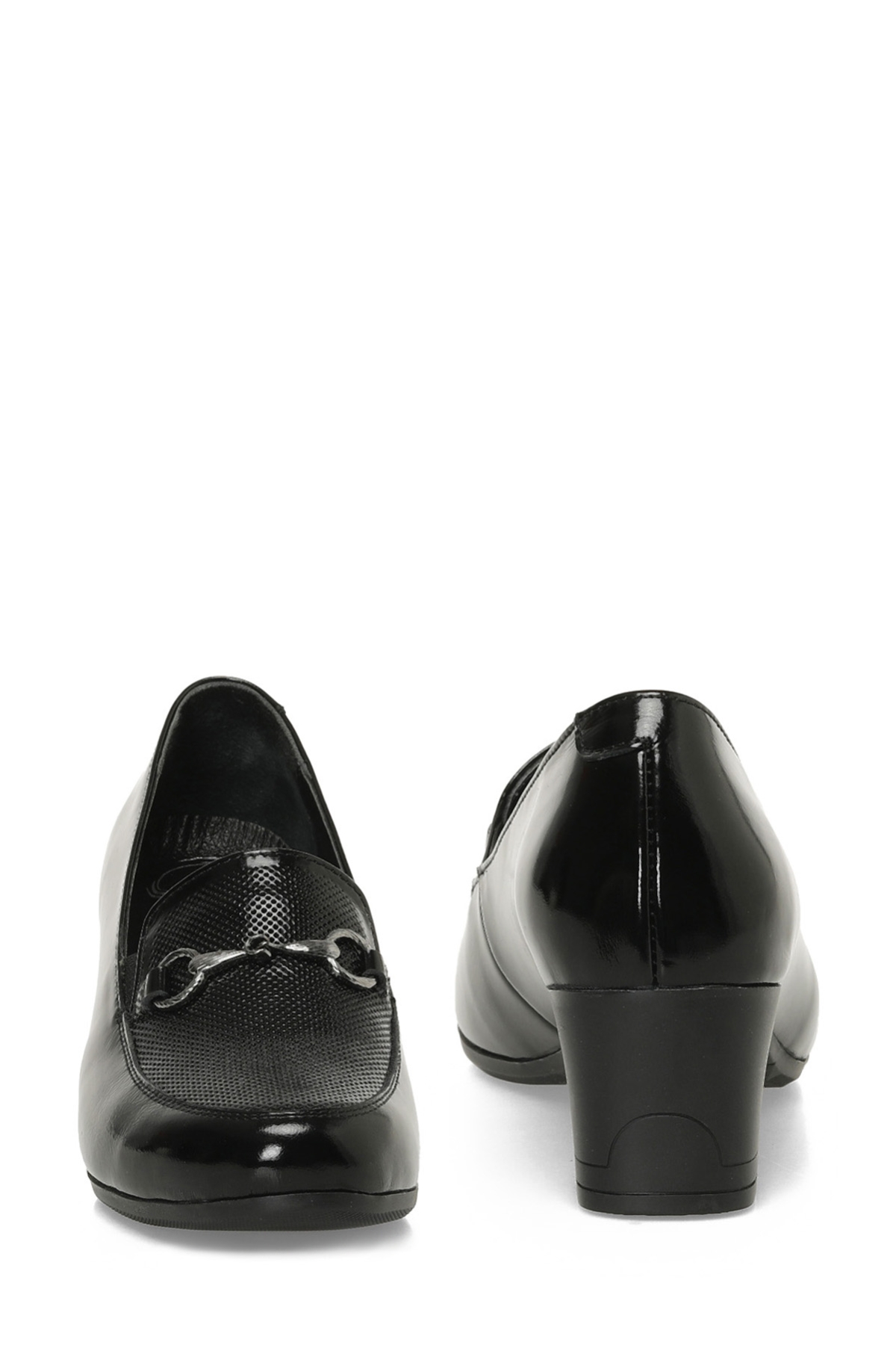 105620.RZ5PR Siyah Kadın Topuklu Ayakkabı - Görsel 6