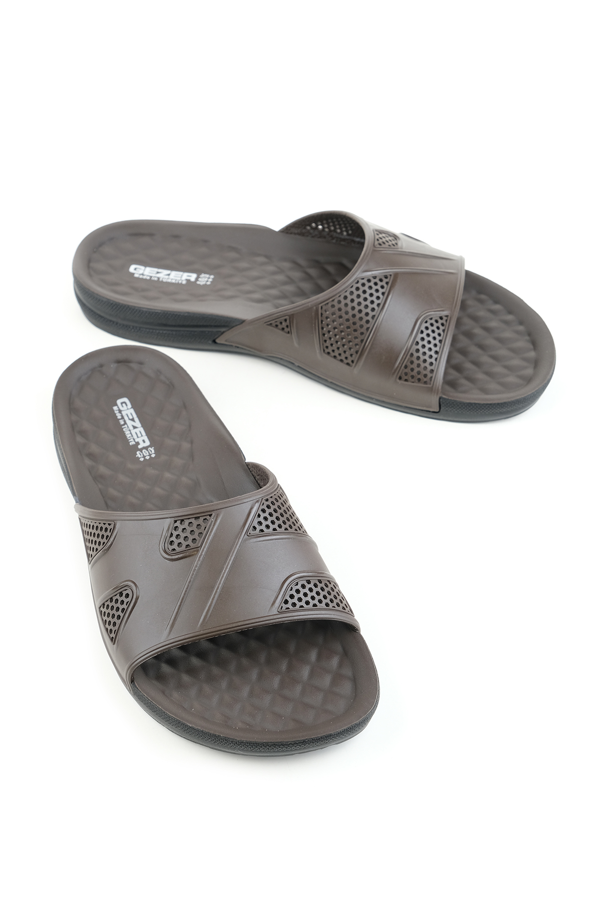 Gezer Gezer Kahverengi Yazlık Koleksiyon Erkek Terlik Flo'da! Kahverengi - 2. görsel