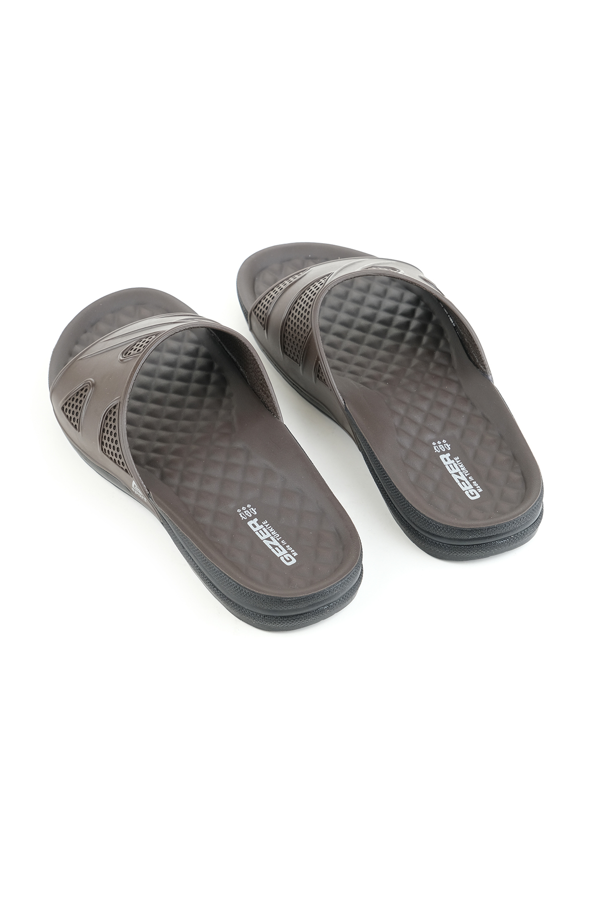 Gezer Gezer Kahverengi Yazlık Koleksiyon Erkek Terlik Flo'da! Kahverengi - 5. görsel