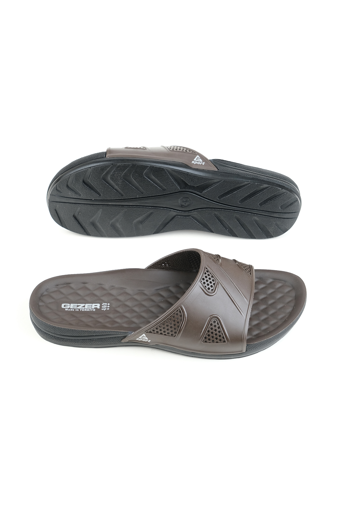 Gezer Gezer Kahverengi Yazlık Koleksiyon Erkek Terlik Flo'da! Kahverengi - 6. görsel