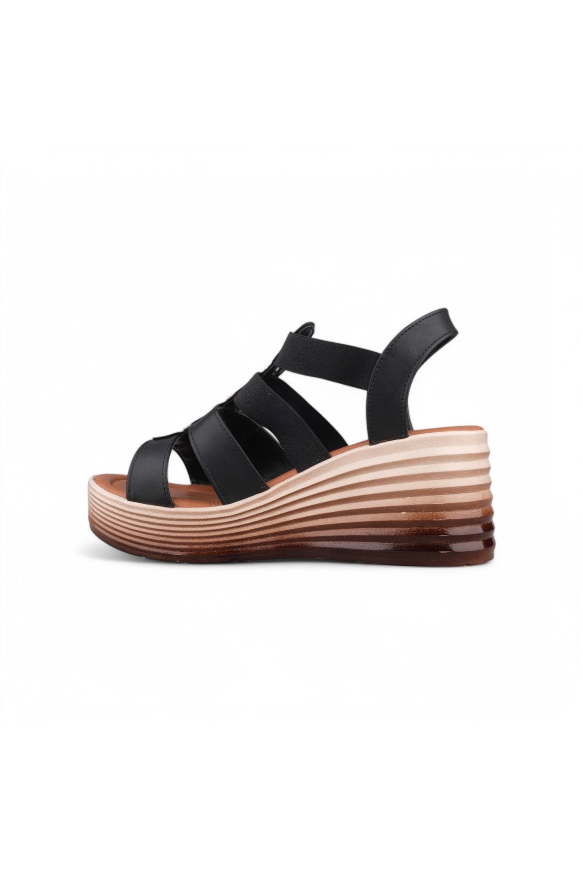Kadın SIYAH Günlük Sandalet - Siyah, Deri - Görsel 4
