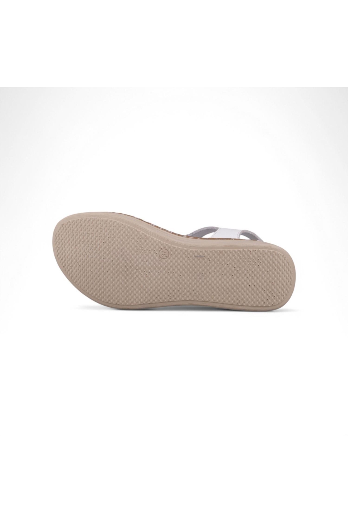 Kadın Günlük Sandalet - Beyaz, Deri - Görsel 3