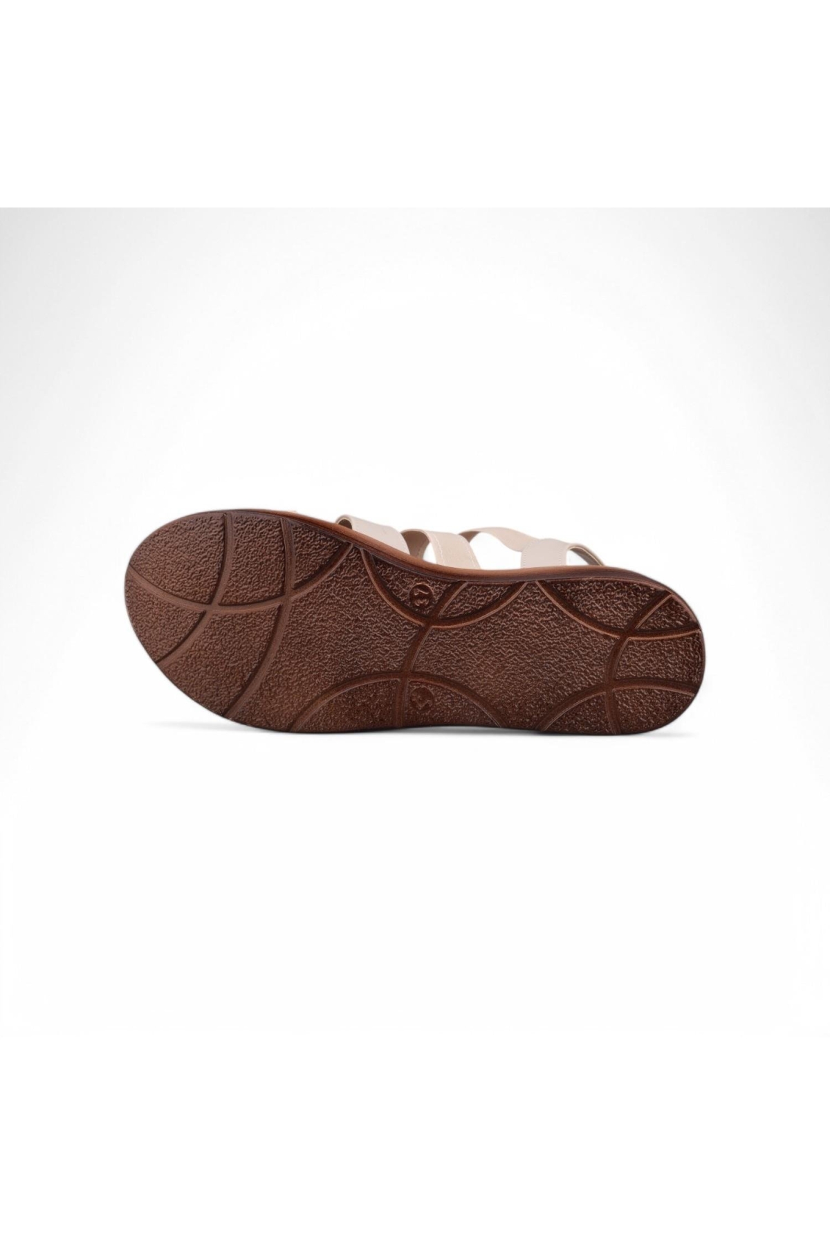 Kadın Günlük Sandalet - Bej, Deri - Görsel 3