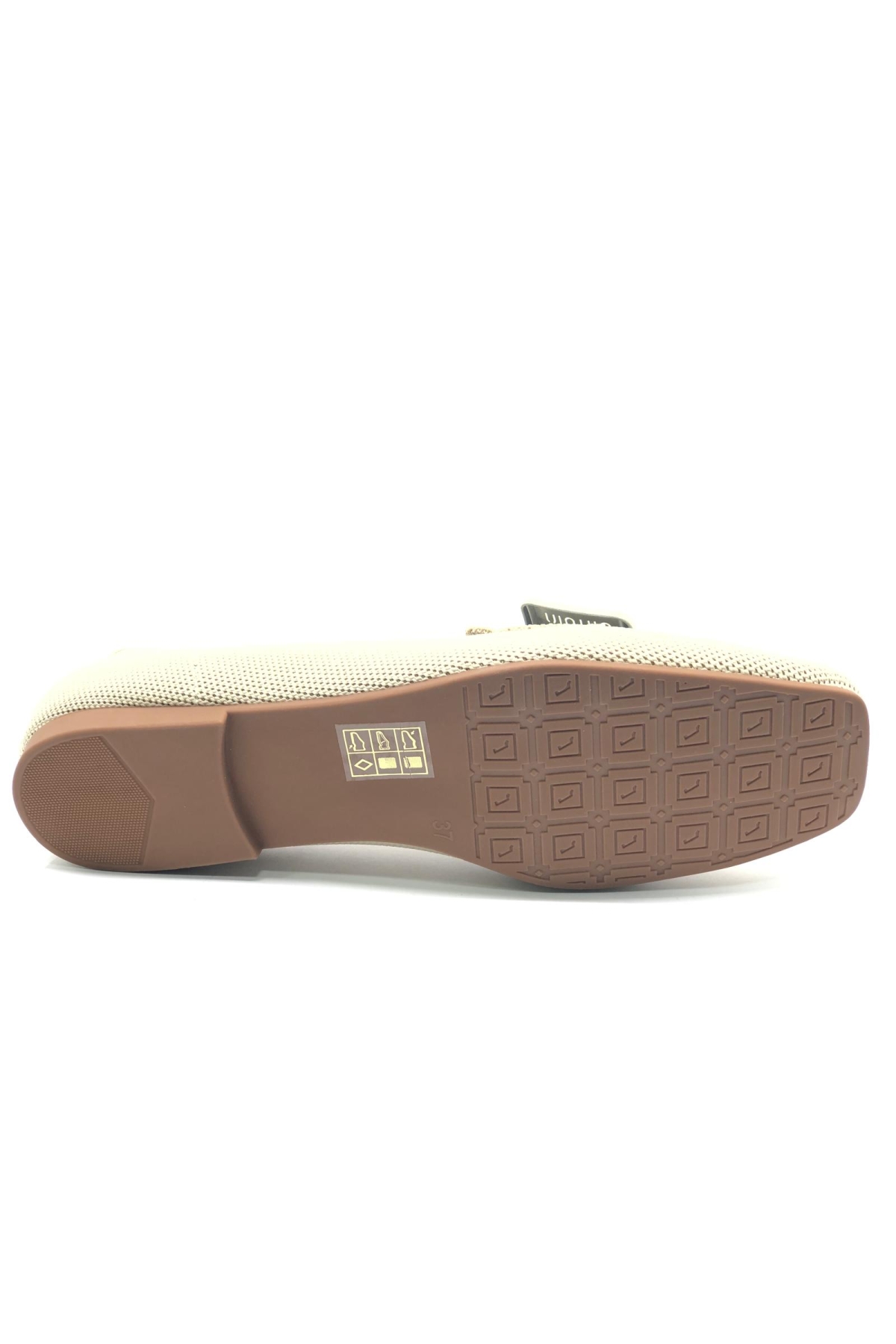 Triko Detaylı Küt Burun Kadın Babet Ayakkabı - Görsel 9