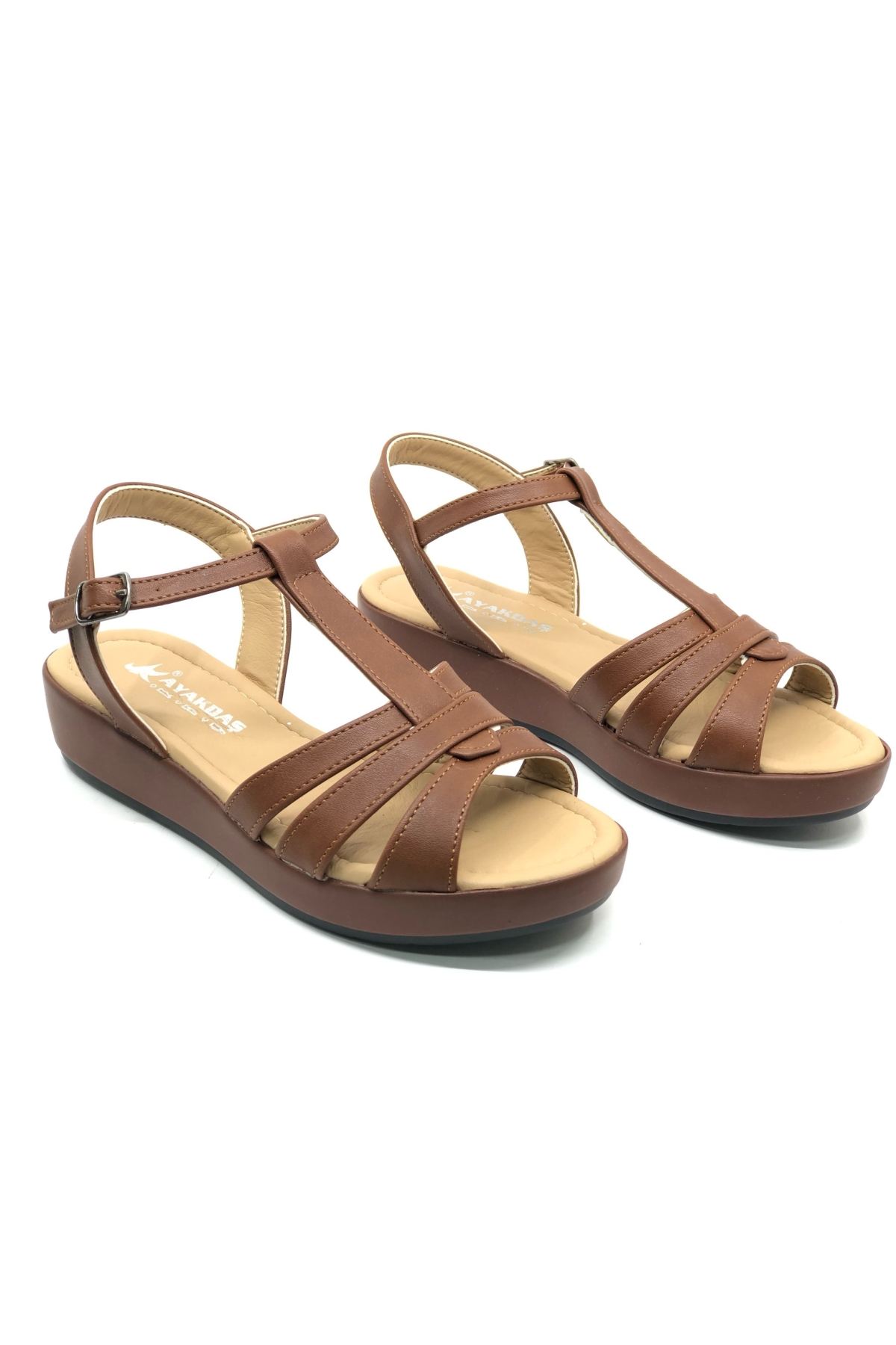 1040 Kadın Düz Taban Sandalet - Görsel 4