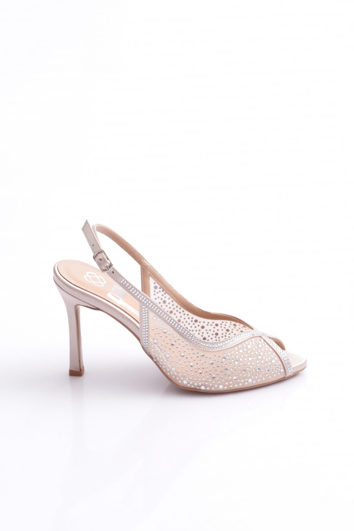 5752 Kadin Taşli Topuklu Ayakkabi - Görsel 2