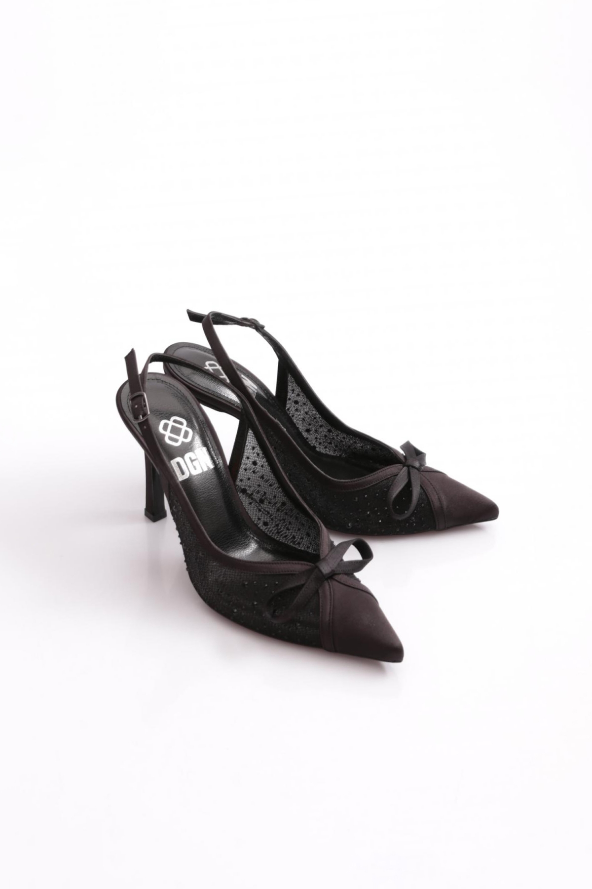 5706 Kadin Taşli Topuklu Ayakkabi - Görsel 3