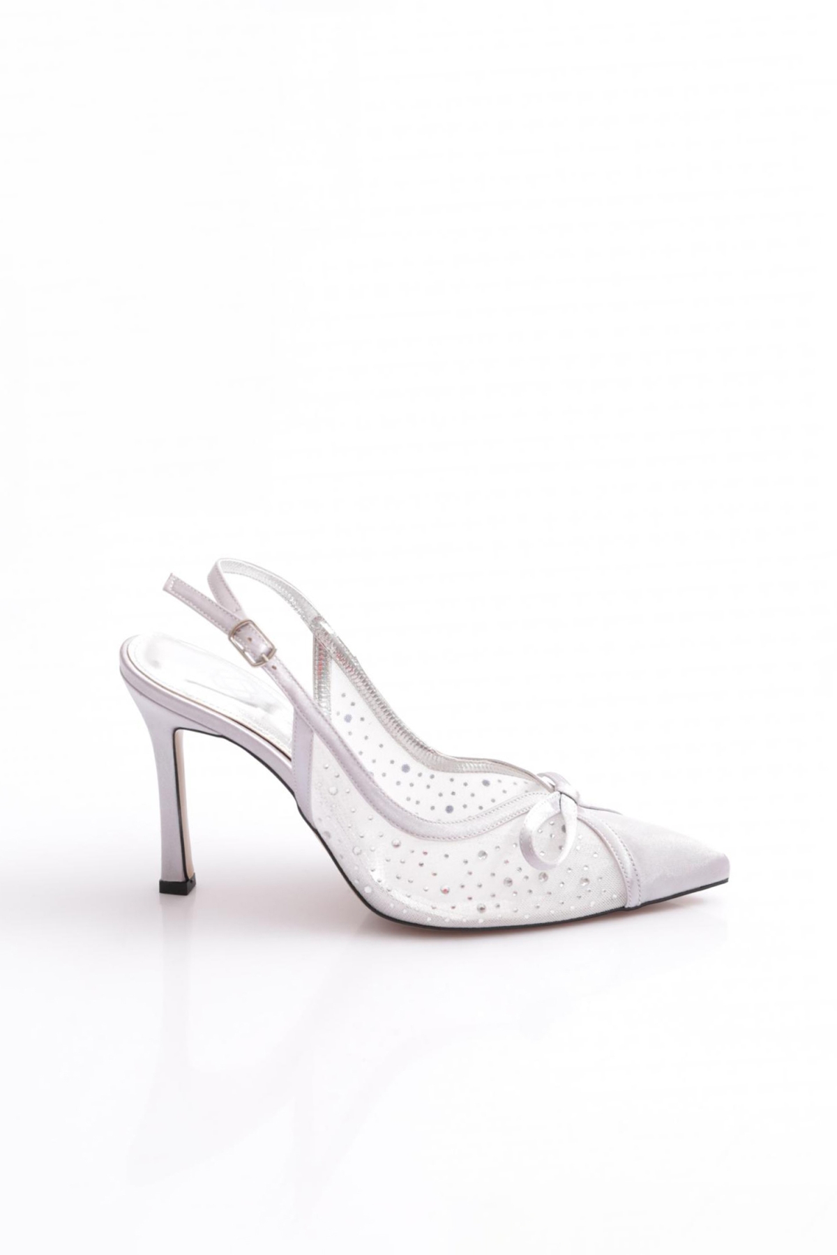 5706 Kadin Taşli Topuklu Ayakkabi - Görsel 2