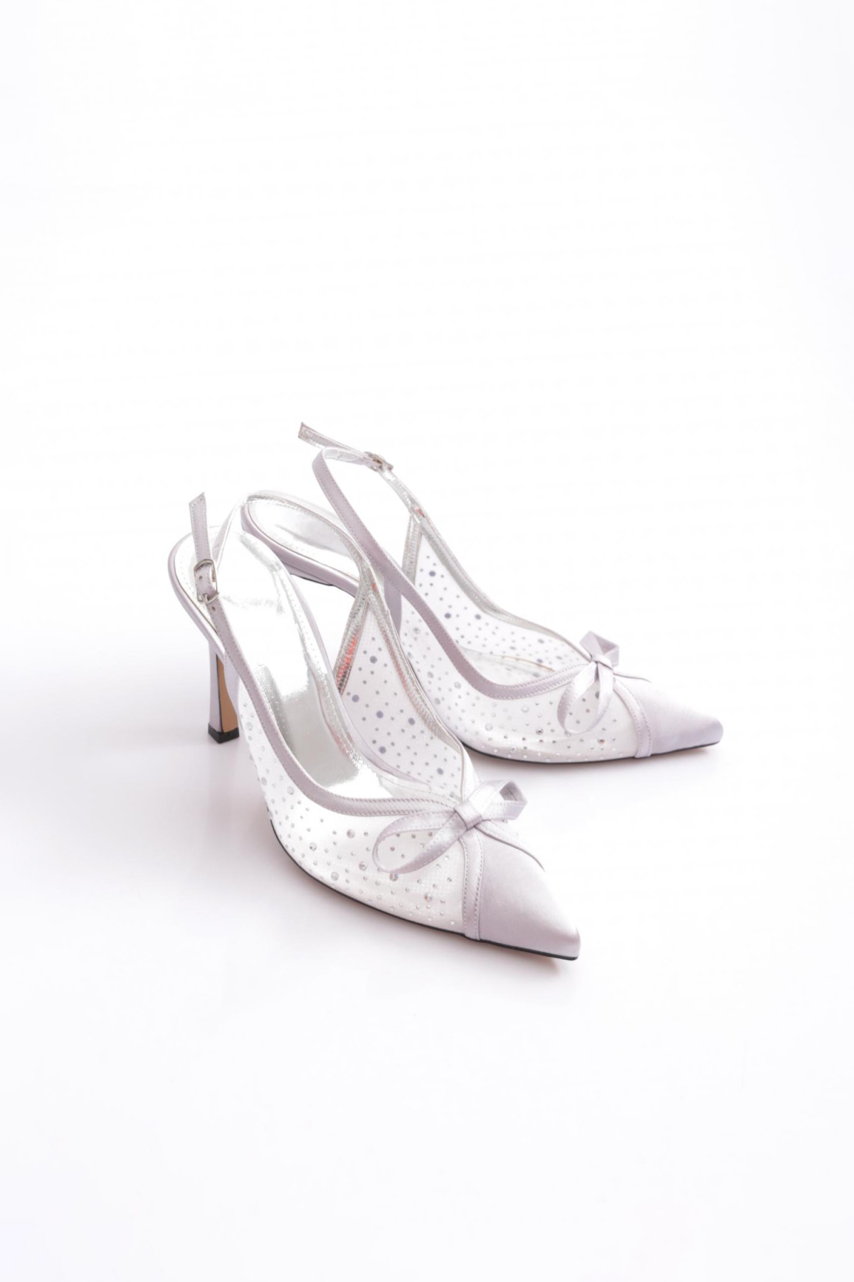 5706 Kadin Taşli Topuklu Ayakkabi - Görsel 3
