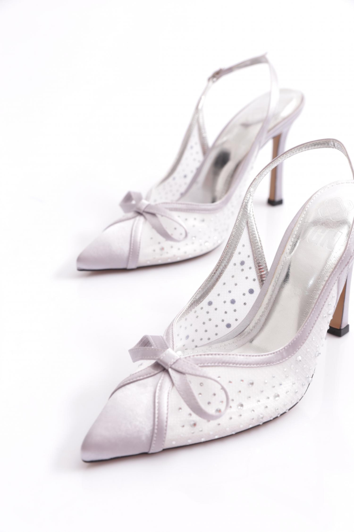 5706 Kadin Taşli Topuklu Ayakkabi - Görsel 5