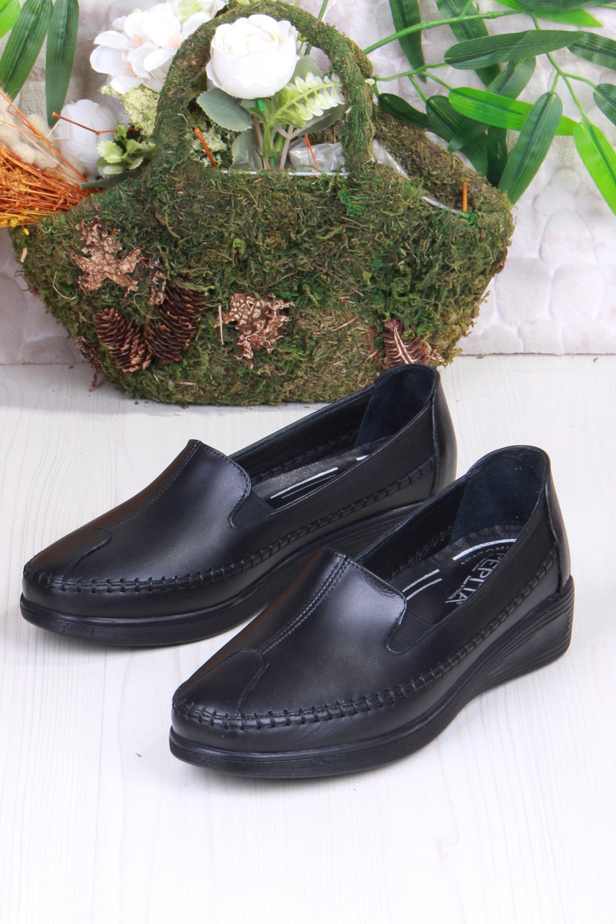 429120 Anatomik Rahat Esnek Hakiki Deri Kadın Ayakkabı - Görsel 5