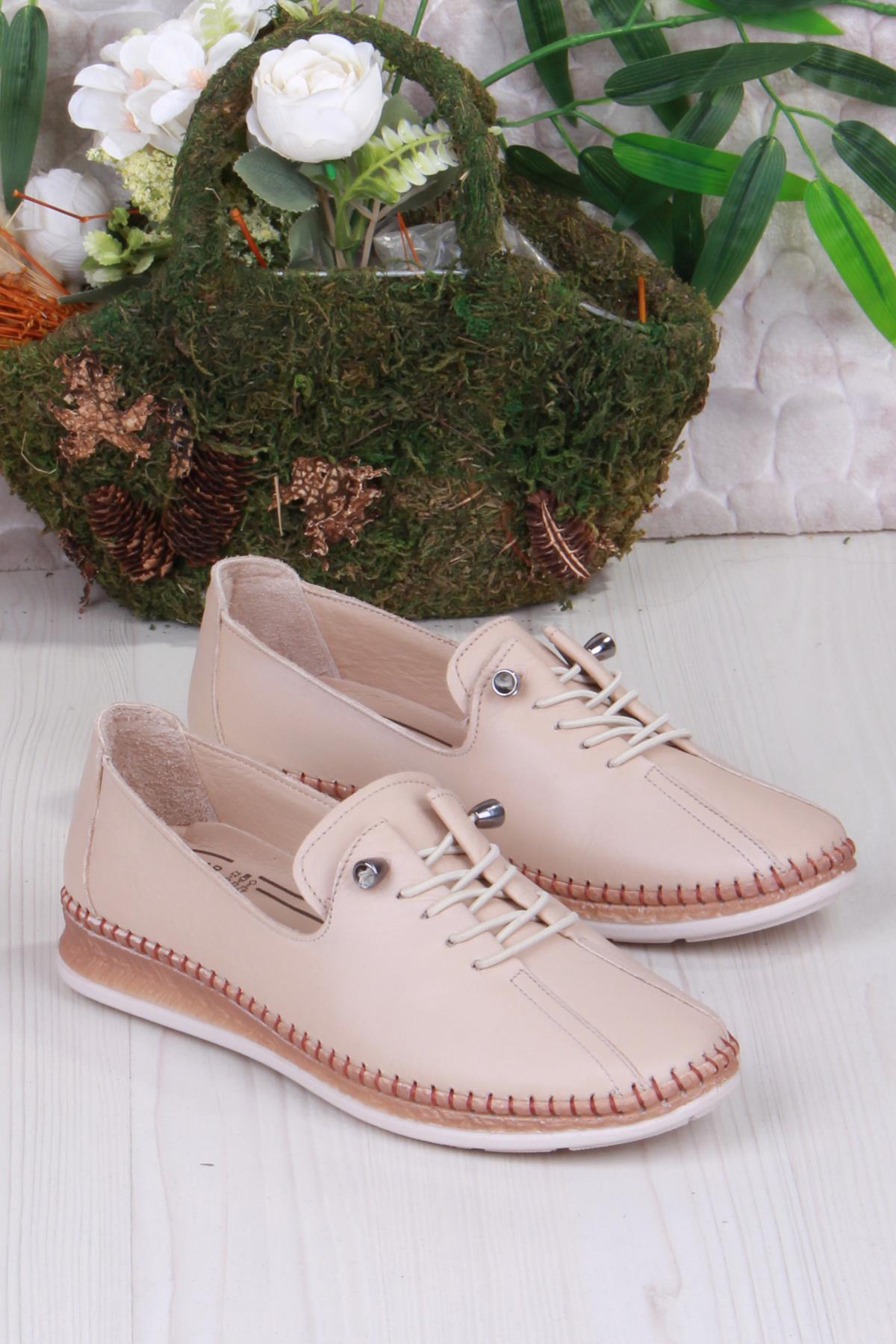 428786 Anatomik Rahat Esnek Hakiki Deri Kadın Ayakkabı - Görsel 4