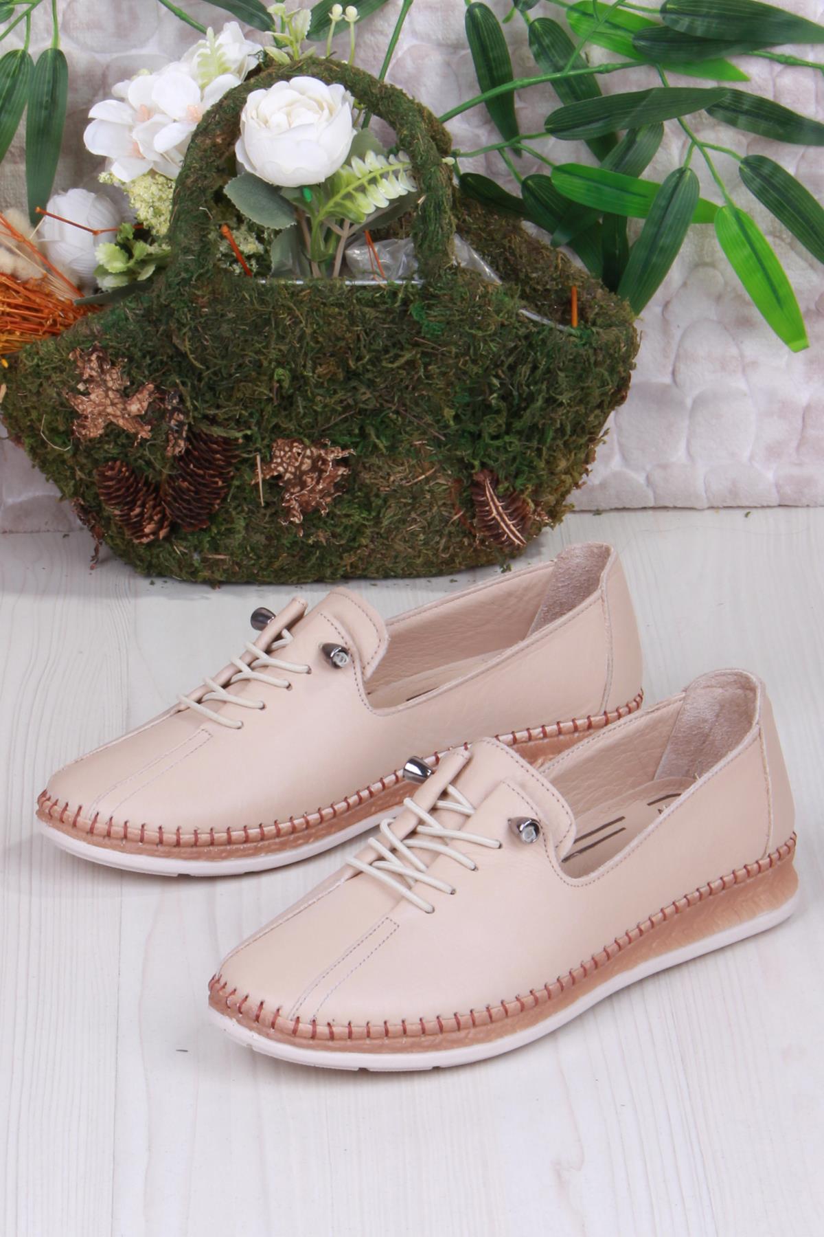 428786 Anatomik Rahat Esnek Hakiki Deri Kadın Ayakkabı - Görsel 5