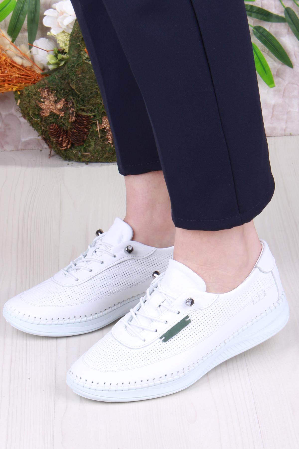 429550 Anatomik Rahat Esnek Hakiki Deri Kadın Ayakkabı - Görsel 3