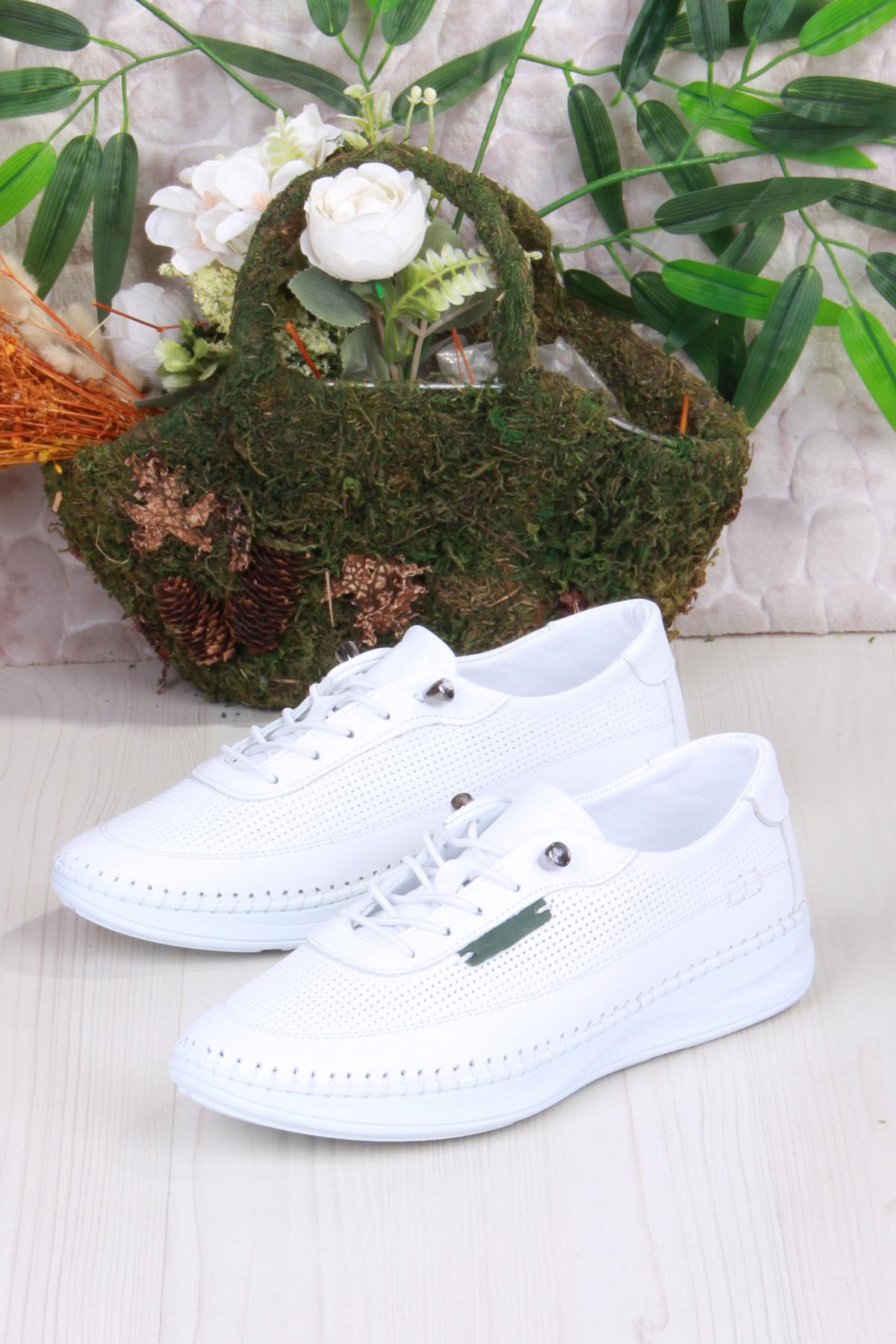 429550 Anatomik Rahat Esnek Hakiki Deri Kadın Ayakkabı - Görsel 5