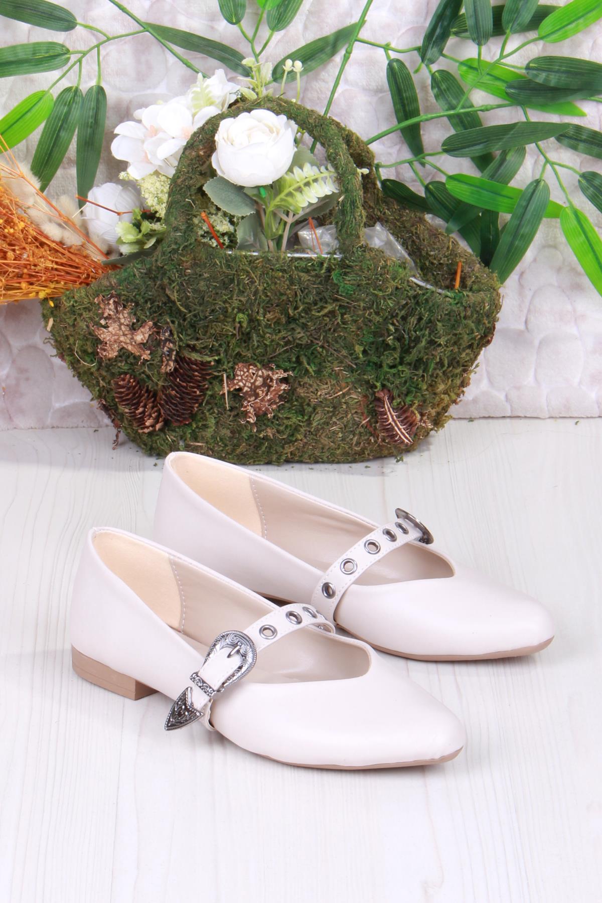 01-620 Soft Toka Detaylı Rahat Kadın Babet - Görsel 4