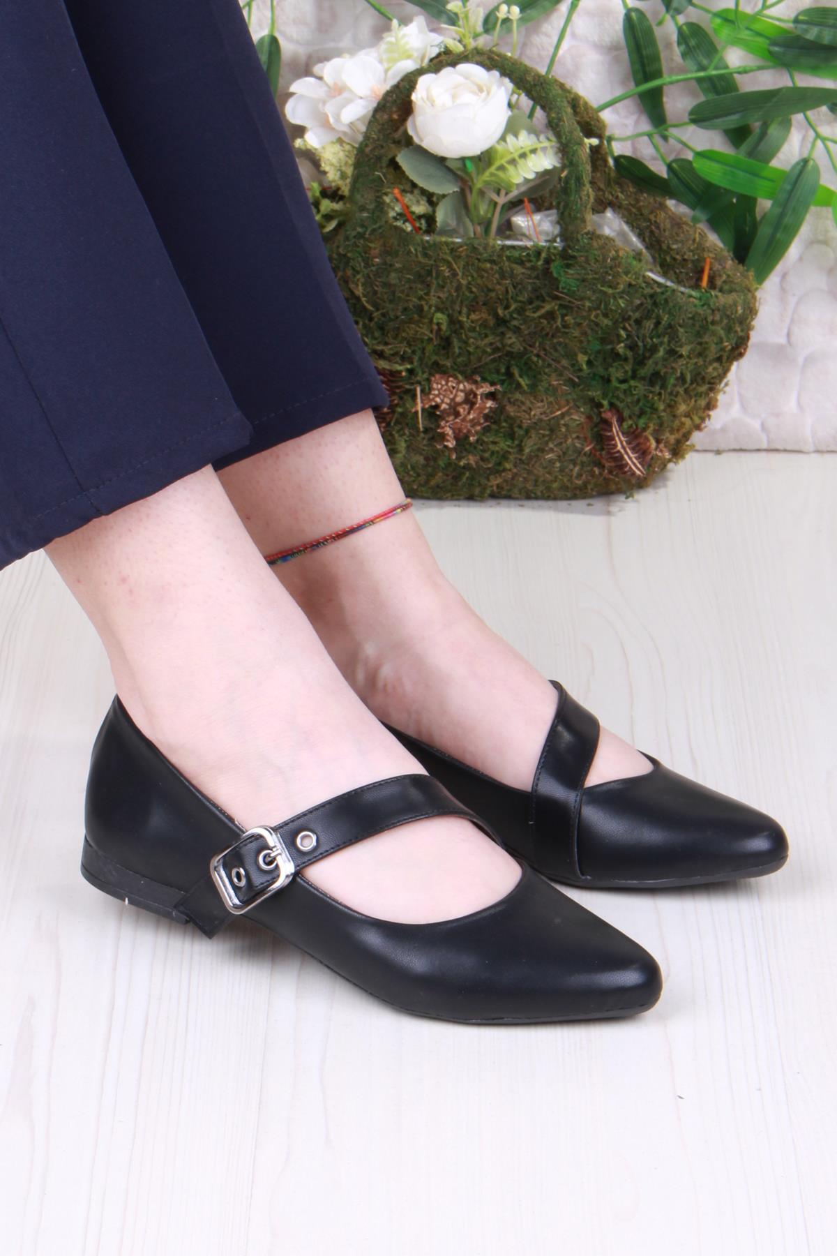 01-622 Soft Toka Detaylı Rahat Kadın Babet - Görsel 2