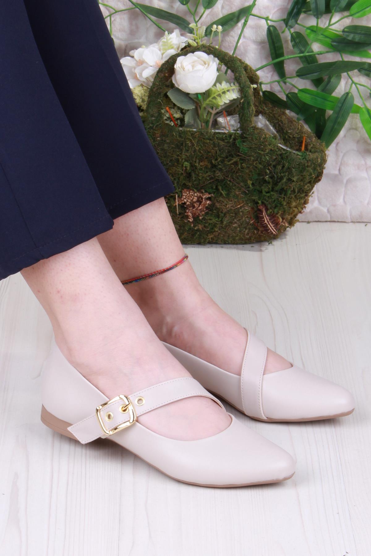 01-622 Soft Toka Detaylı Rahat Kadın Babet - Görsel 2